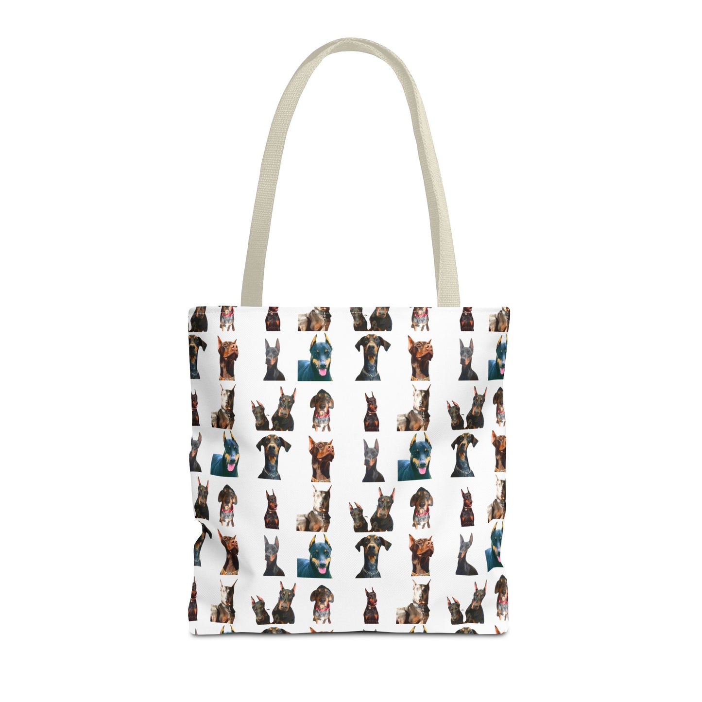 Edition 4 Doberman Model Pattern White Tote Bag
