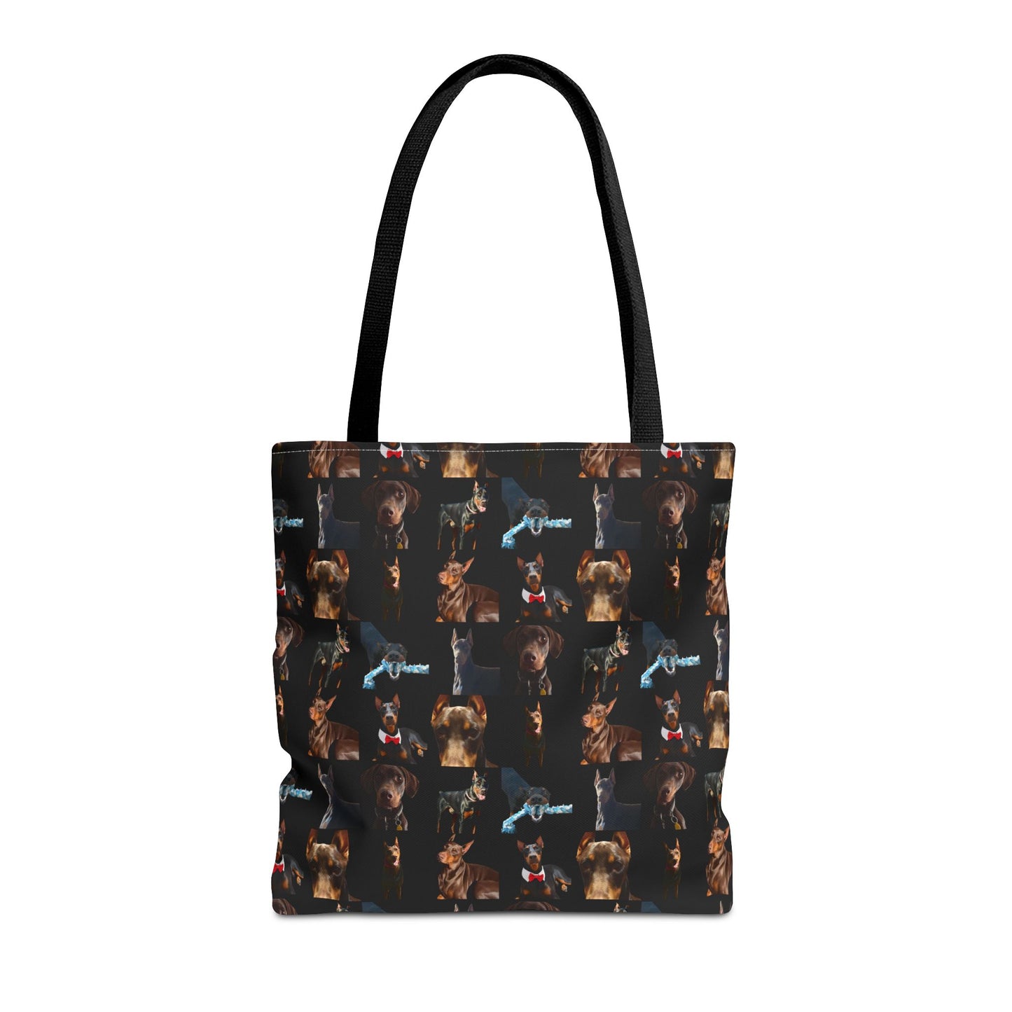 Edition 1 Doberman Model Pattern Black Tote Bag
