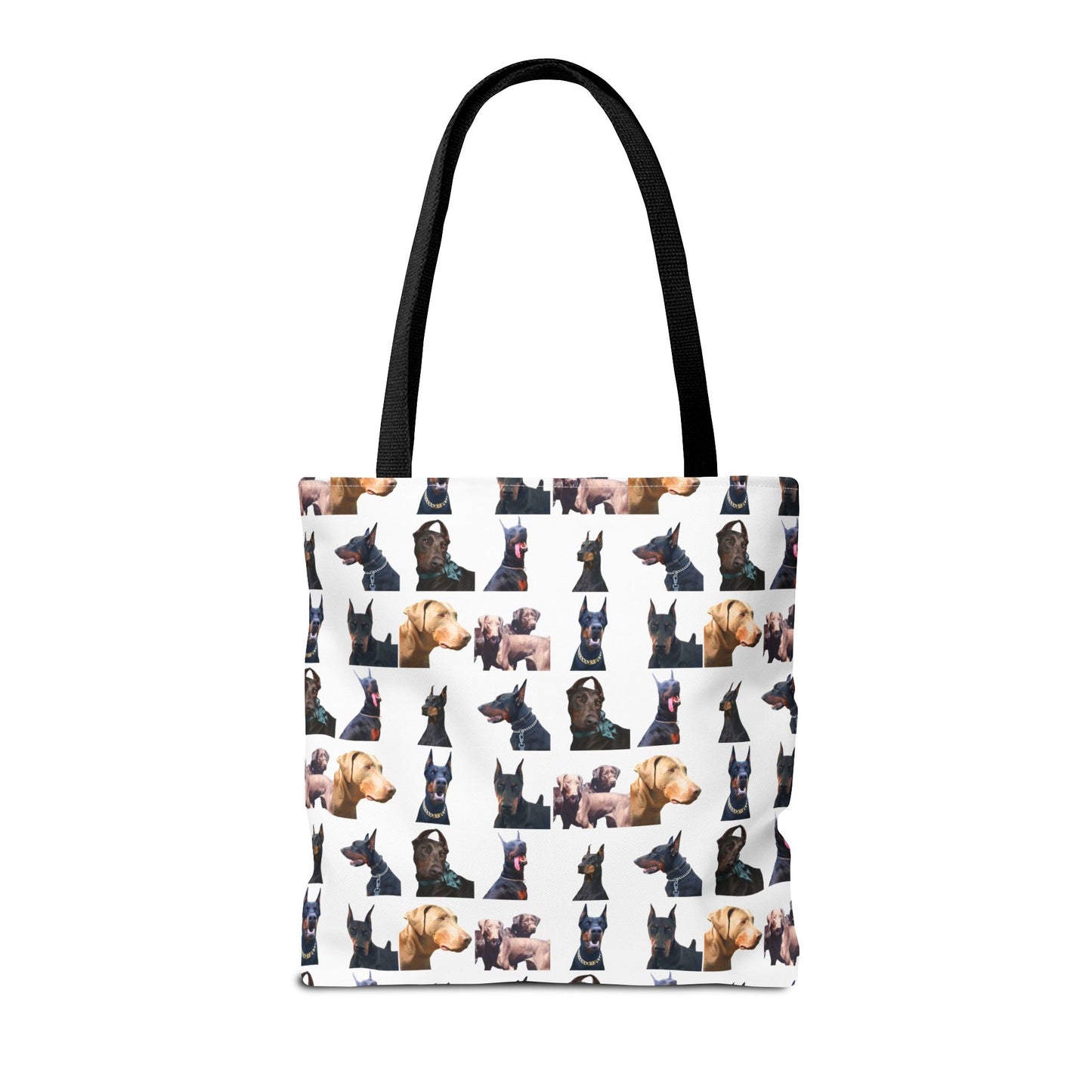 Edition 8 Doberman Model Pattern White Tote Bag