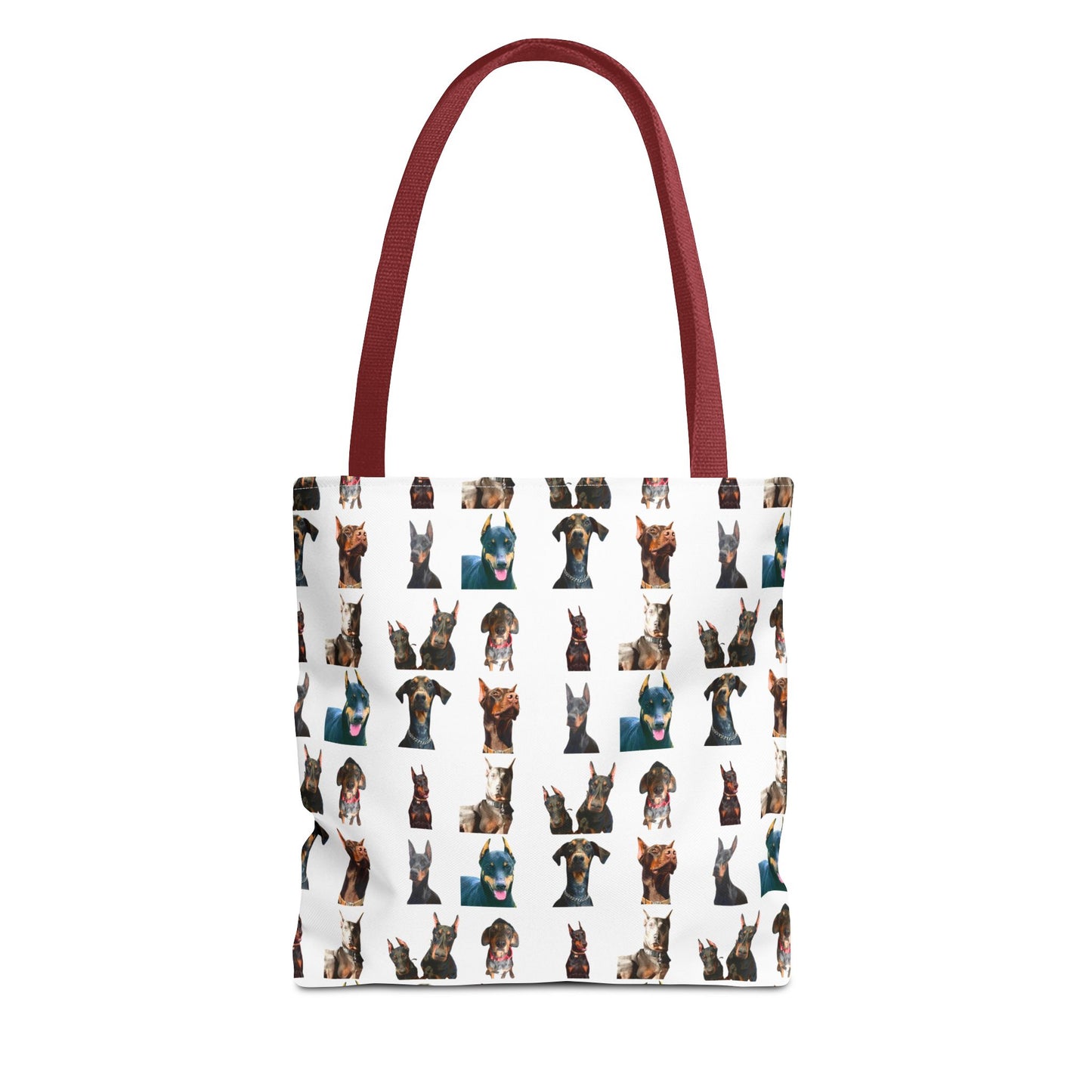 Edition 4 Doberman Model Pattern White Tote Bag