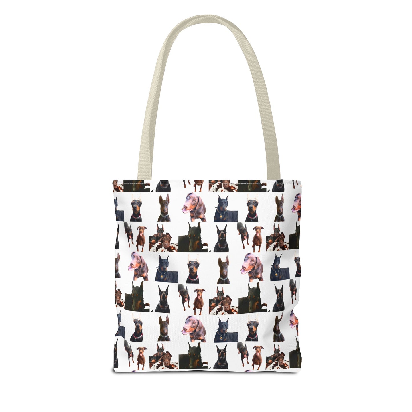 Edition 10 Doberman Model Pattern White Tote Bag