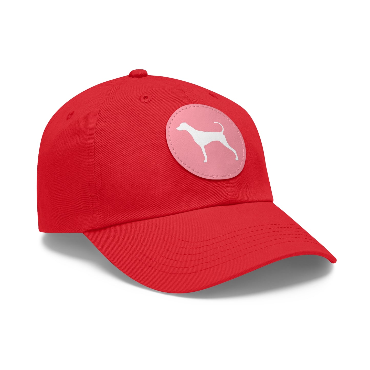 N 7 Dad Hat with Leather Patch (Round)