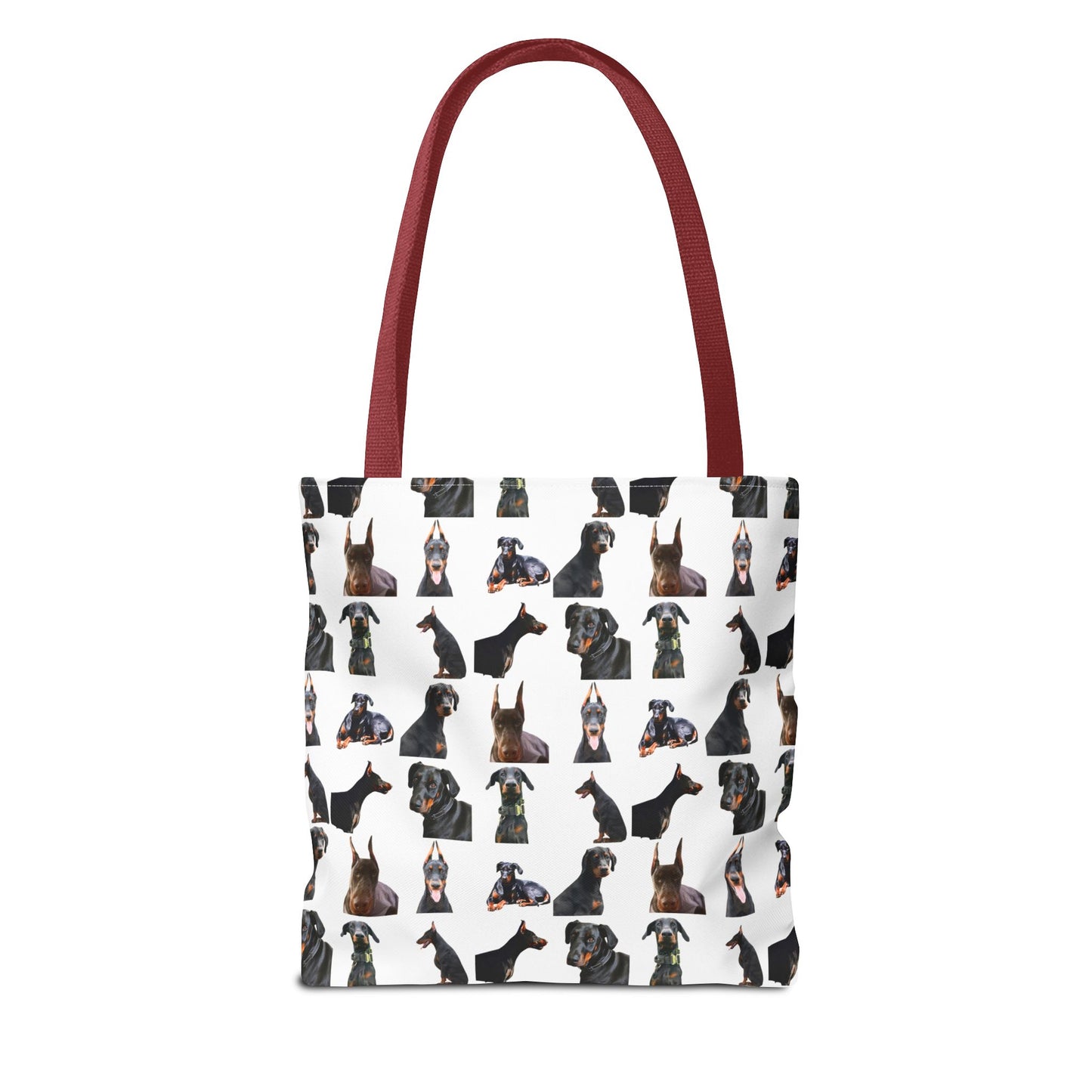 Edition 6 Doberman Model Pattern White Tote Bag