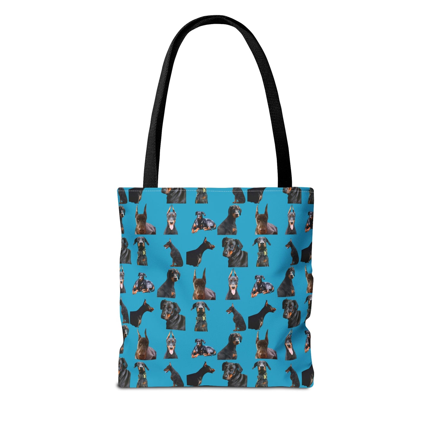 Edition 6 Doberman Model Pattern Turquoise Tote Bag