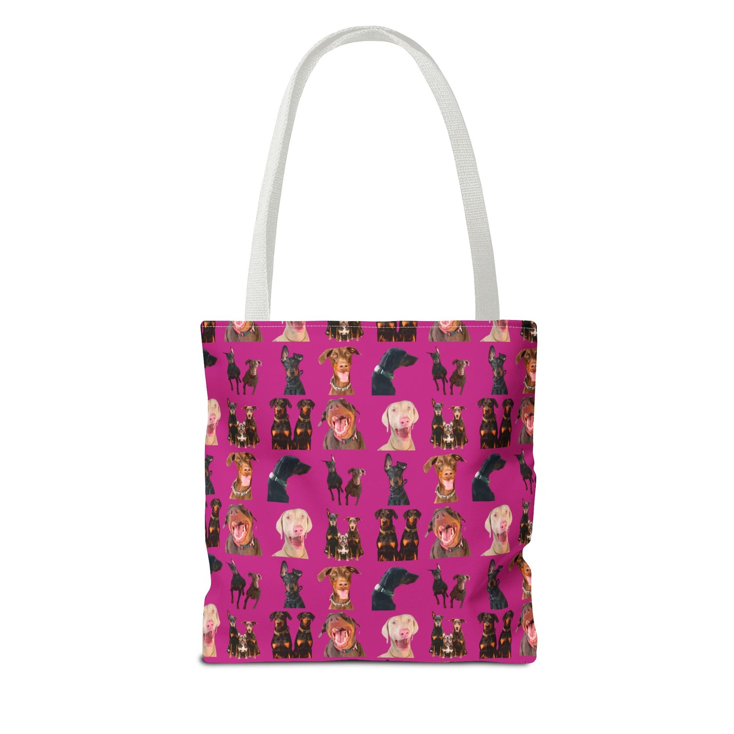Edition 9 Doberman Model Pattern Pink Tote Bag