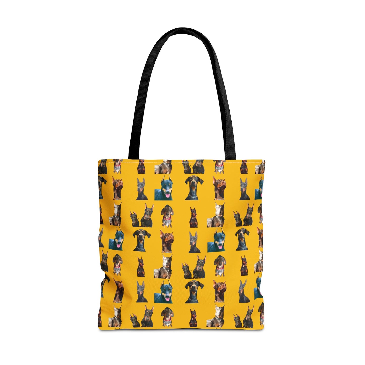Edition 4 Doberman Model Pattern Yellow Tote Bag