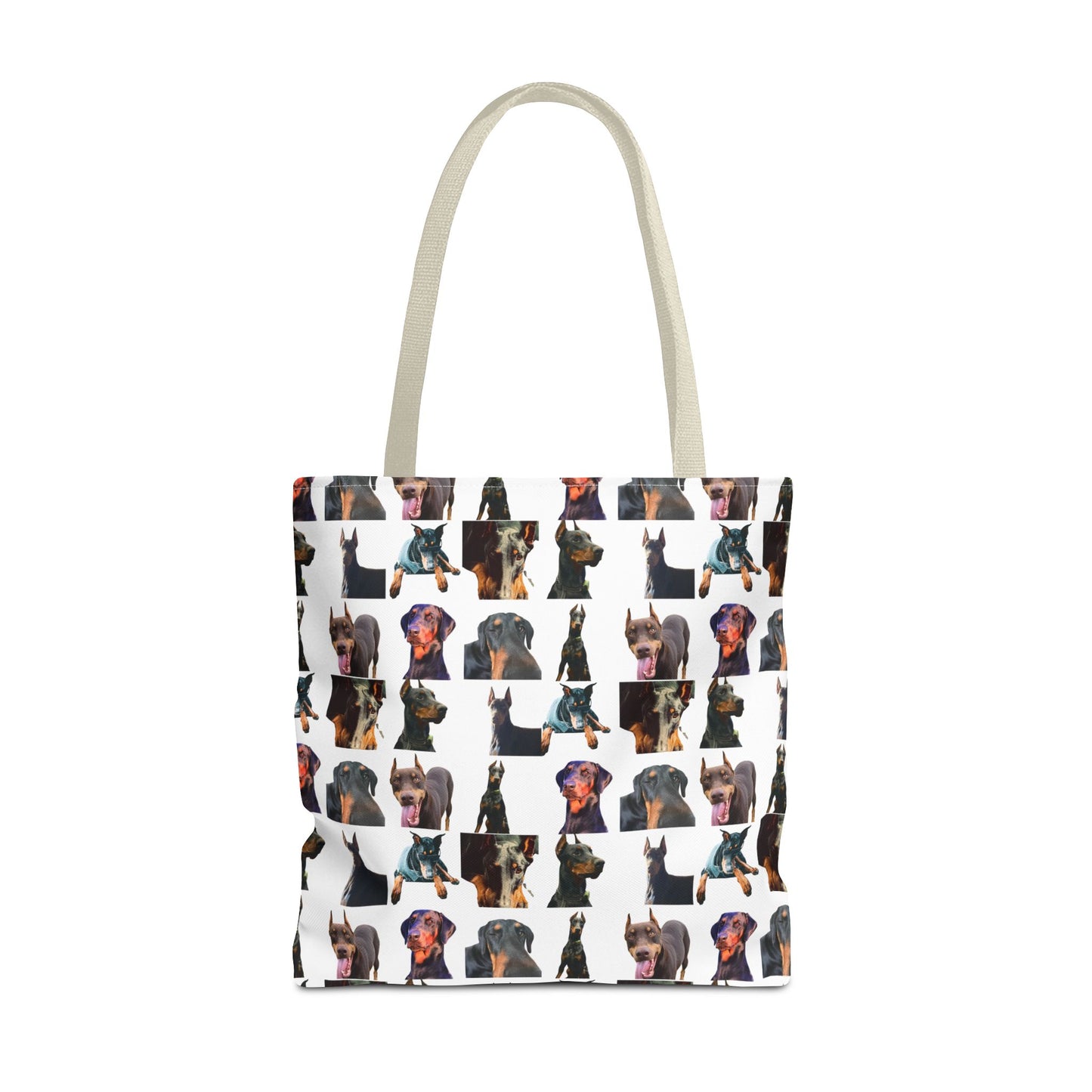Edition 3 Doberman Model Pattern White Tote Bag