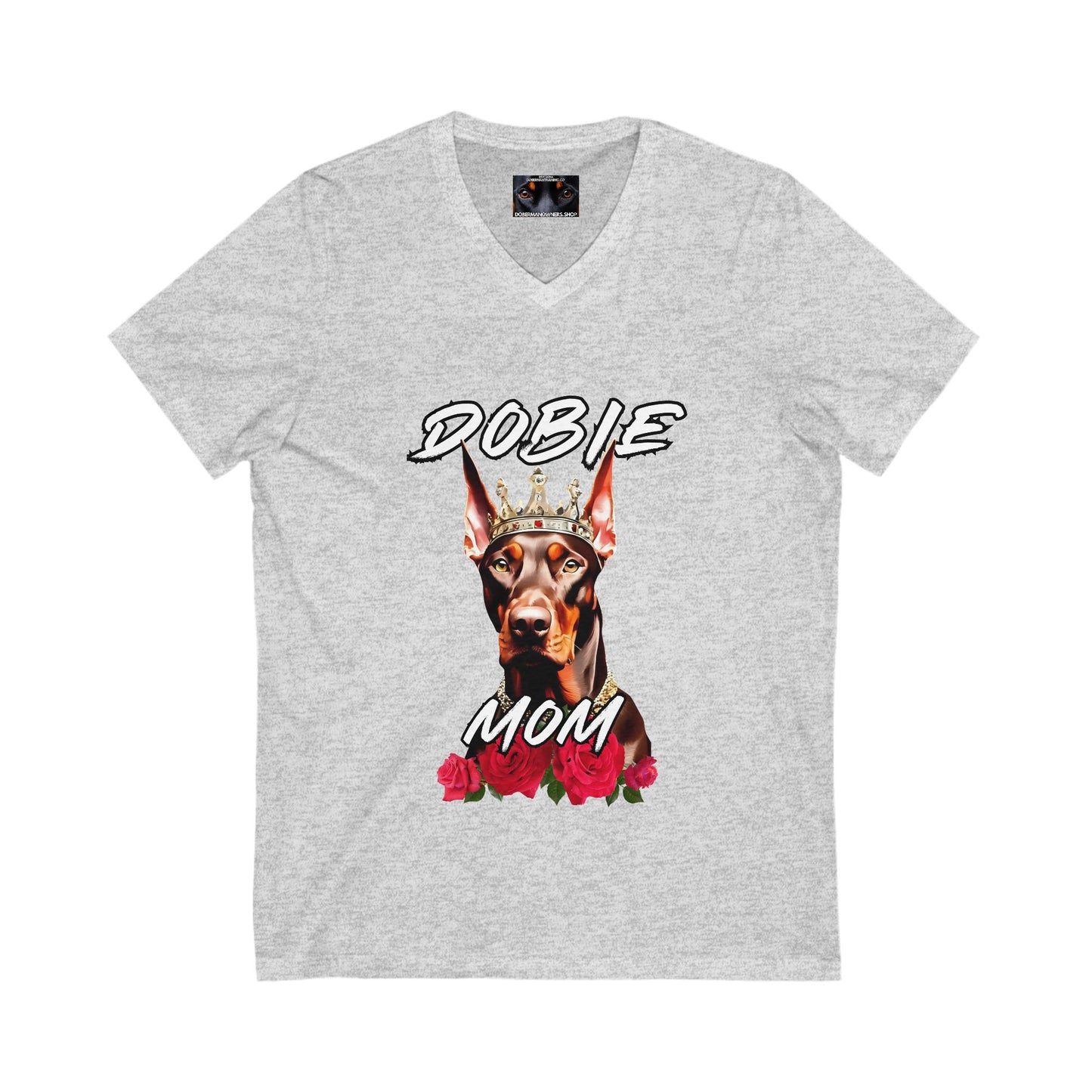Dobie Mom 1.2 Private Label Unisex Jersey Short Sleeve V-Neck Tee
