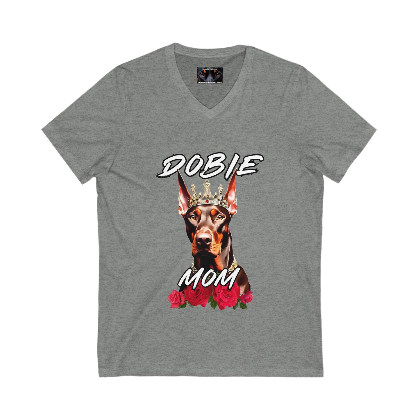 Dobie Mom 1.2 Private Label Unisex Jersey Short Sleeve V-Neck Tee