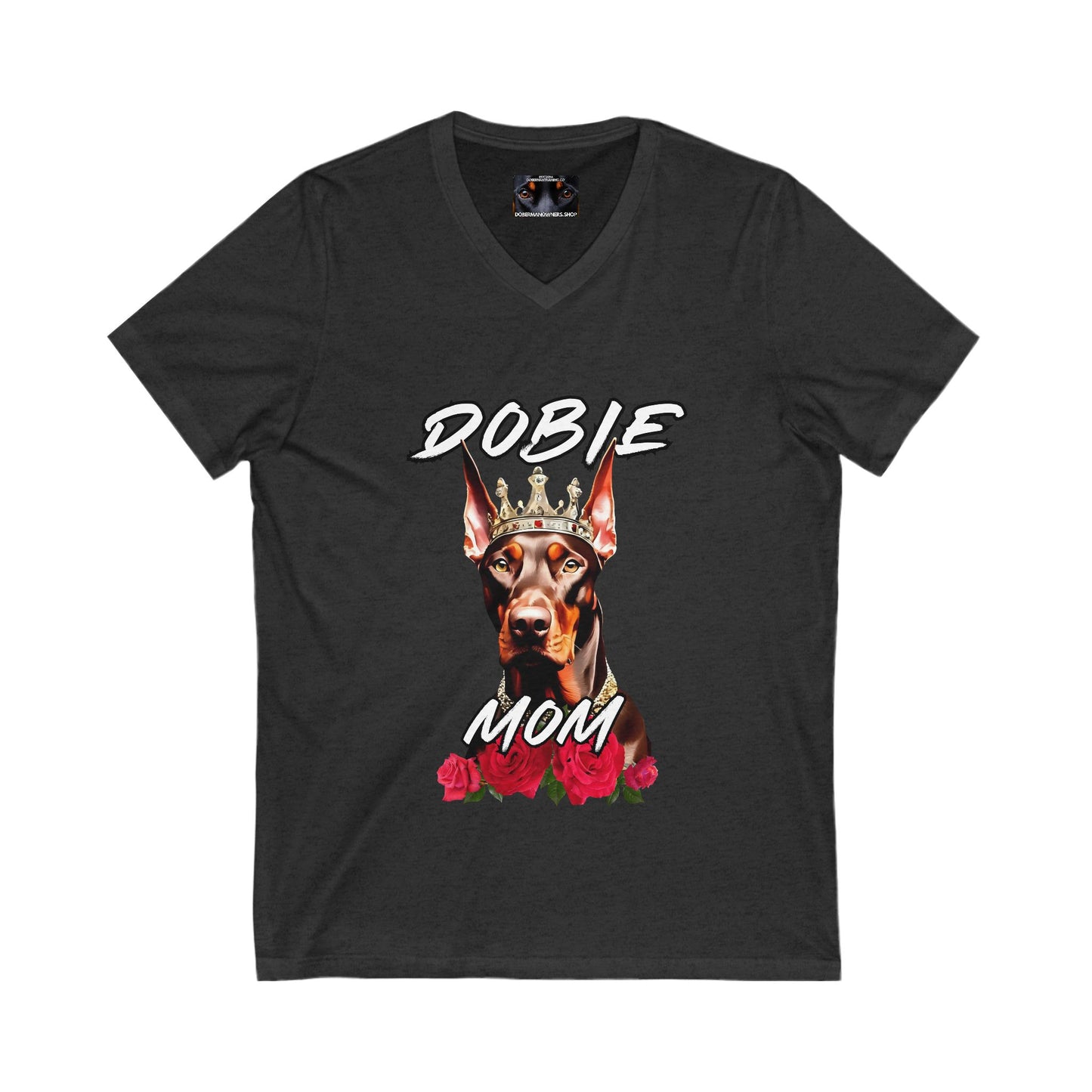 Dobie Mom 1.2 Private Label Unisex Jersey Short Sleeve V-Neck Tee