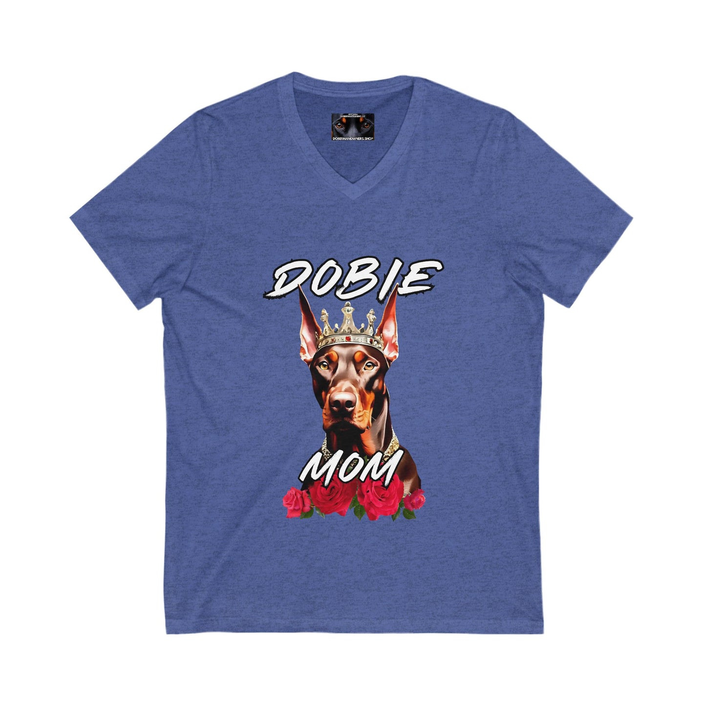Dobie Mom 1.2 Private Label Unisex Jersey Short Sleeve V-Neck Tee