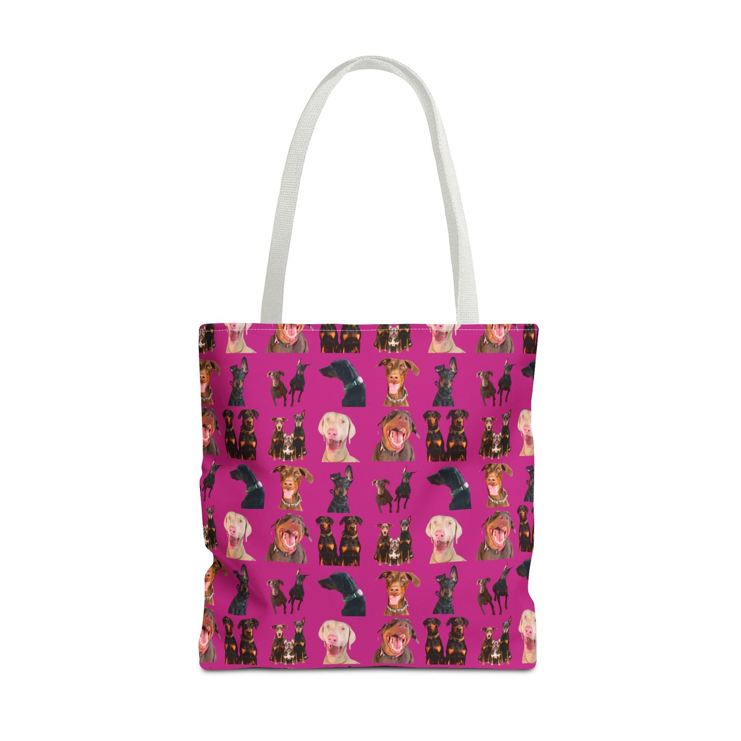 Edition 9 Doberman Model Pattern Pink Tote Bag