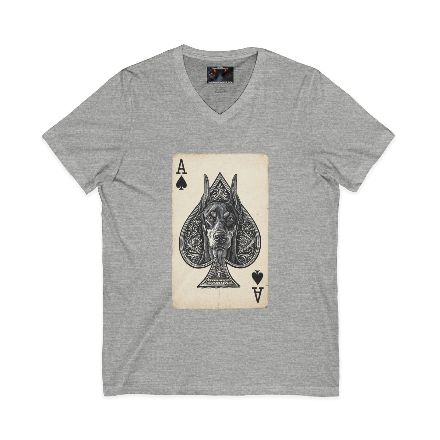 Deck 1 Private Label Unisex Jersey Short Sleeve V-Neck Tee