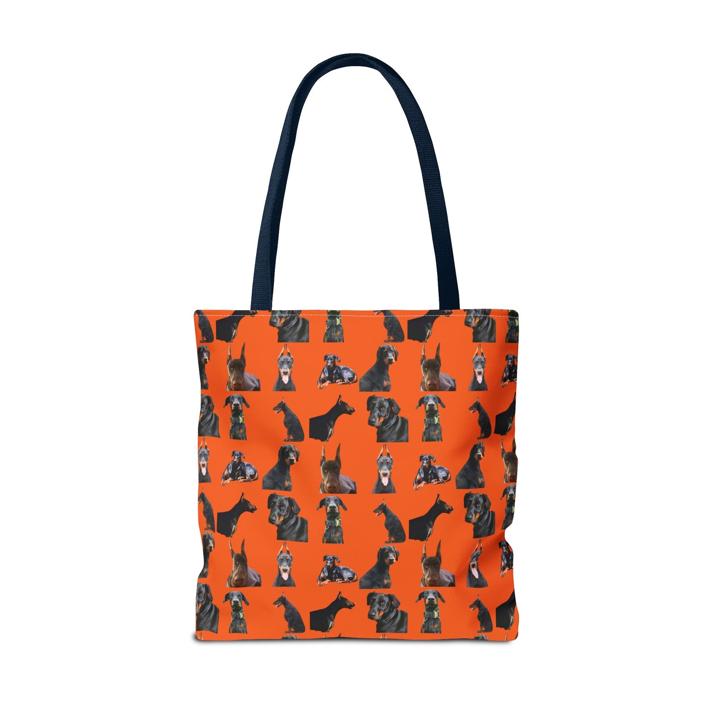Edition 6 Doberman Model Pattern Orange Tote Bag
