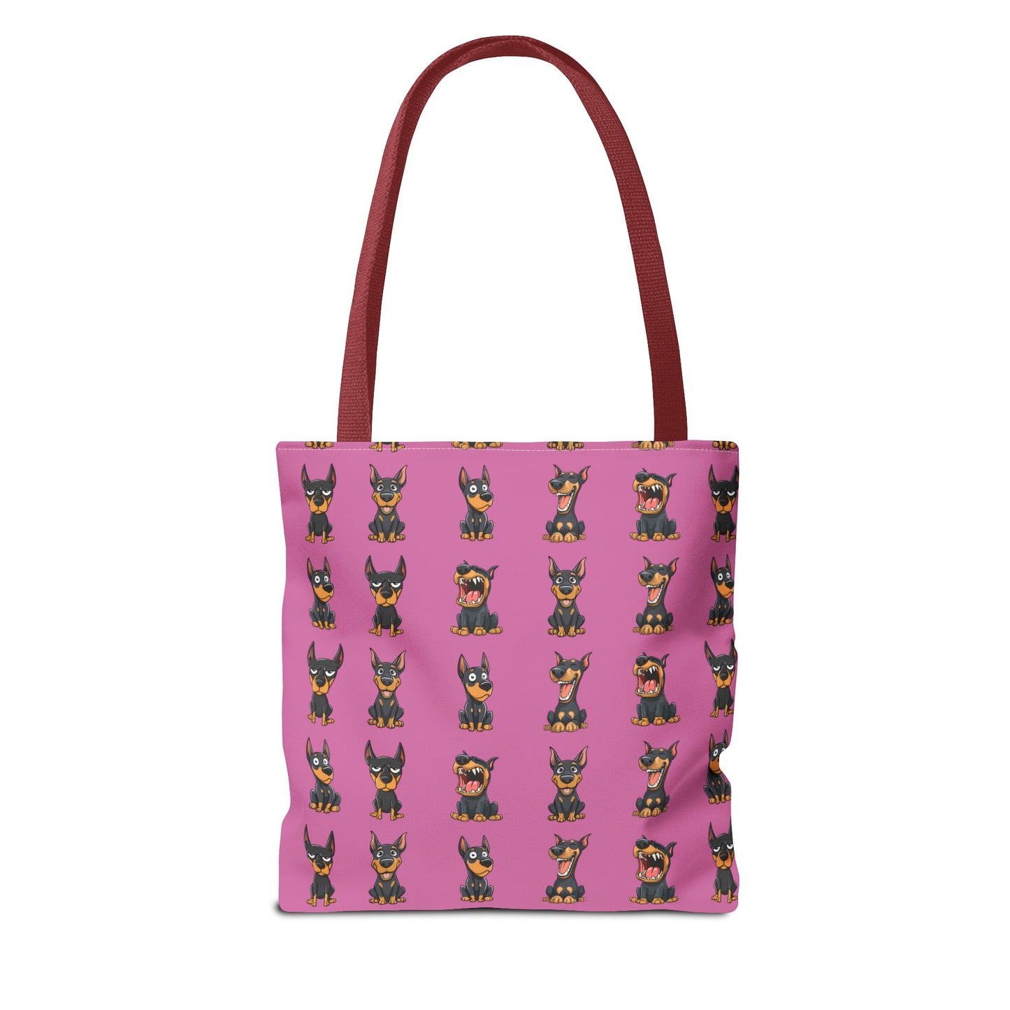 Doberman Cartoon Pattern Tote Bag
