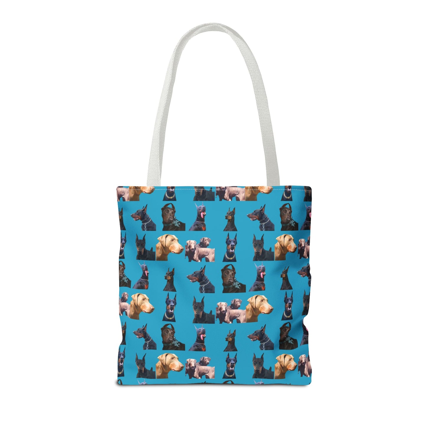 Edition 8 Doberman Model Pattern Turquoise Tote Bag