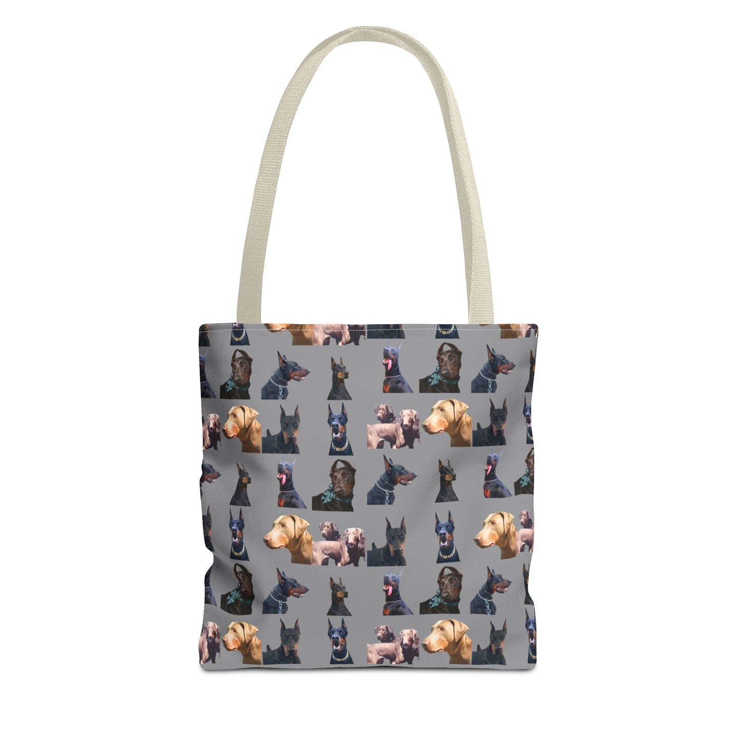 Edition 8 Doberman Model Pattern Gray Tote Bag