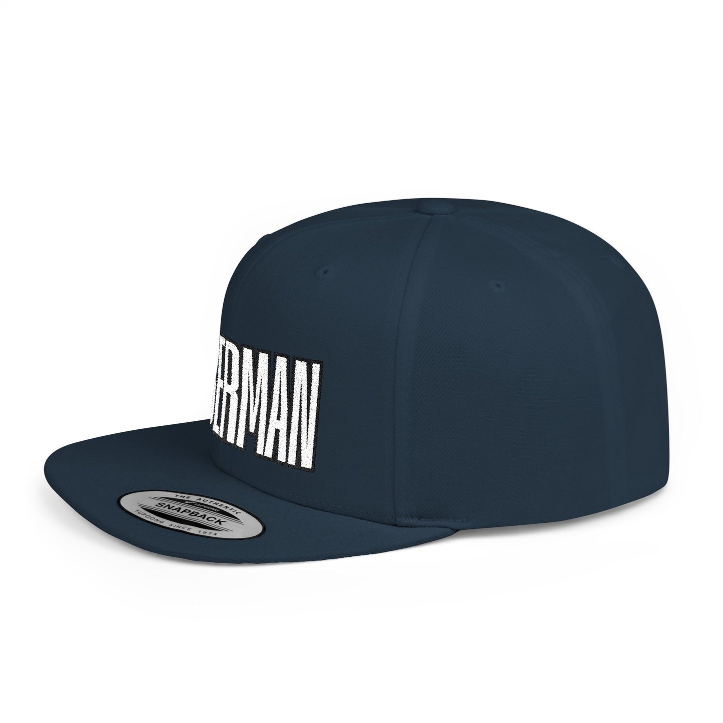 Doberman 4 Embroidered Flat Bill Snapback