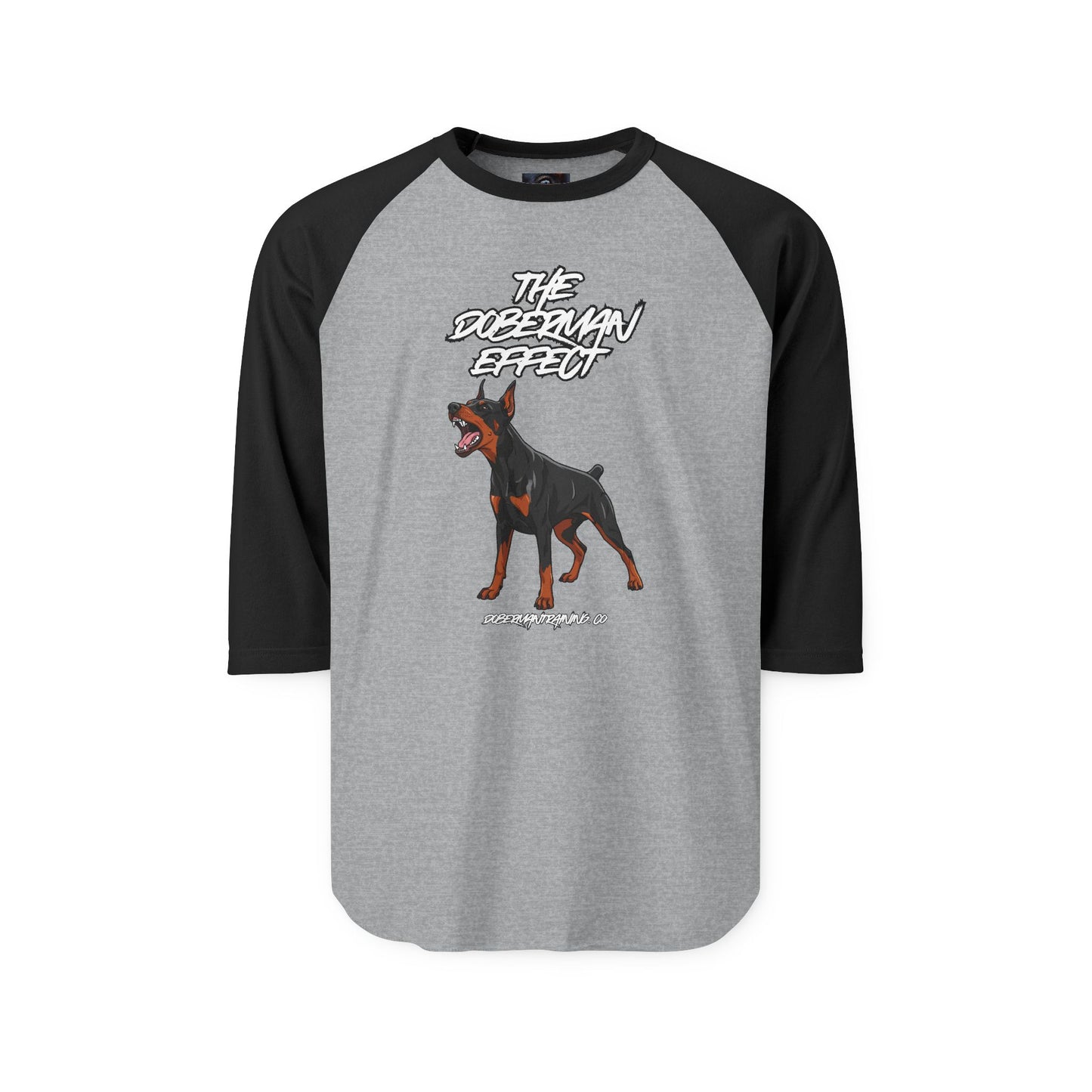 Doberman Effect 1 Unisex Three-Quarter Sleeve Raglan Shirt