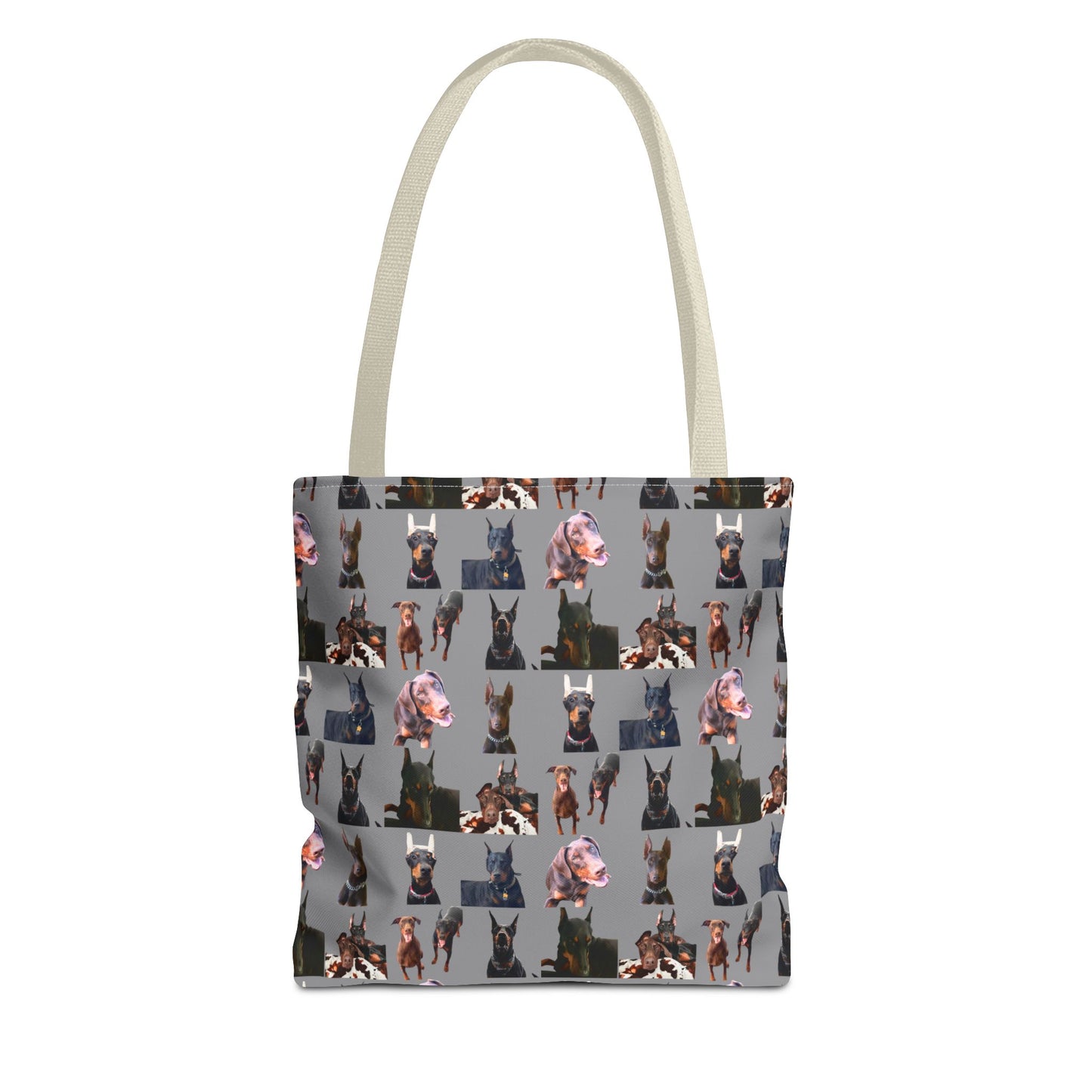 Edition 10 Doberman Model Pattern Gray Tote Bag