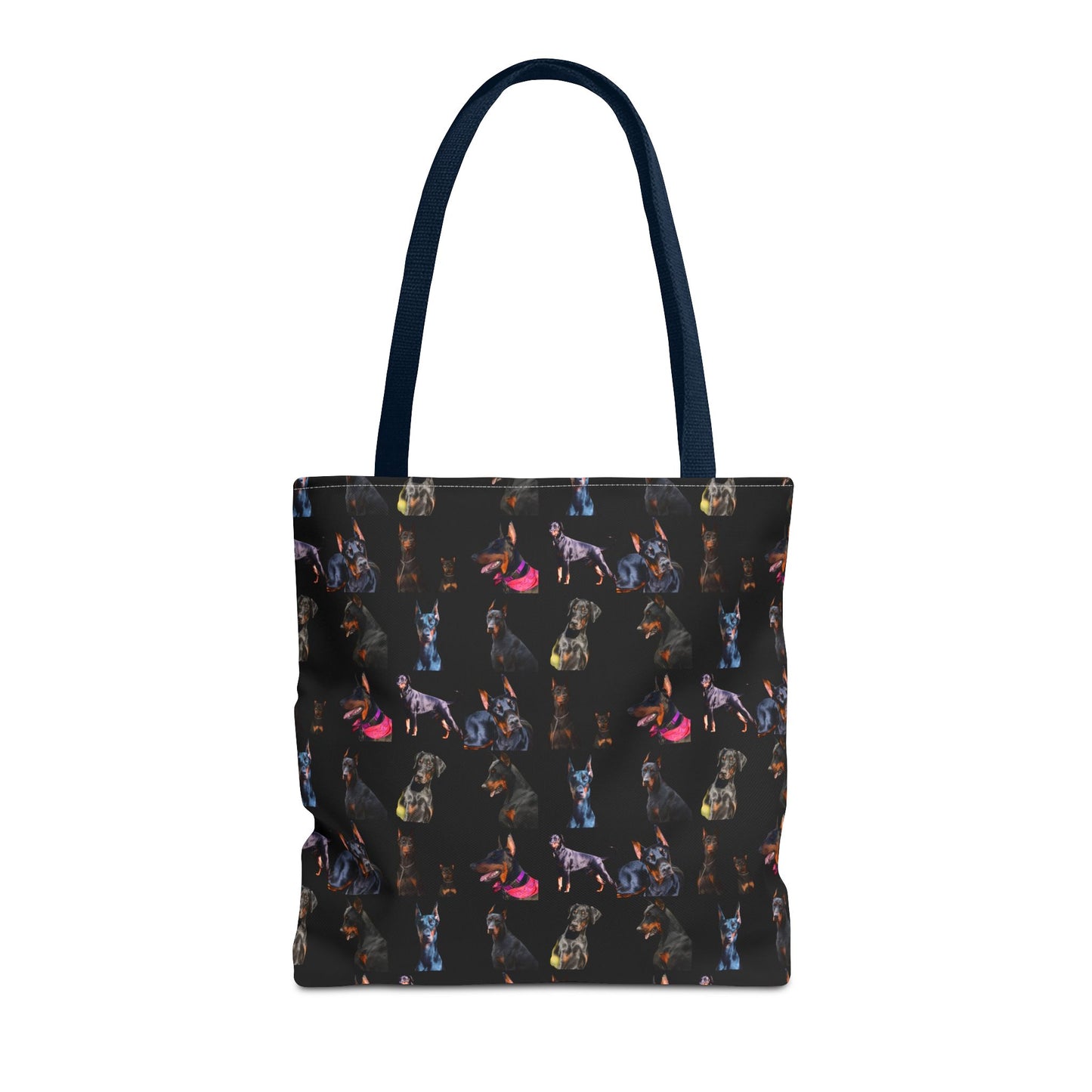 Edition 7 Doberman Model Pattern Black Tote Bag