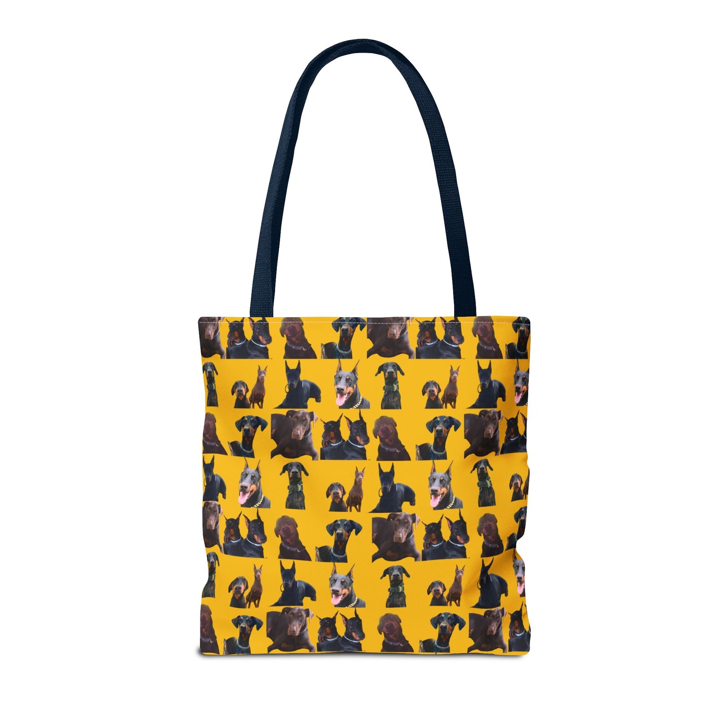 Edition 5 Doberman Model Pattern Yellow Tote Bag