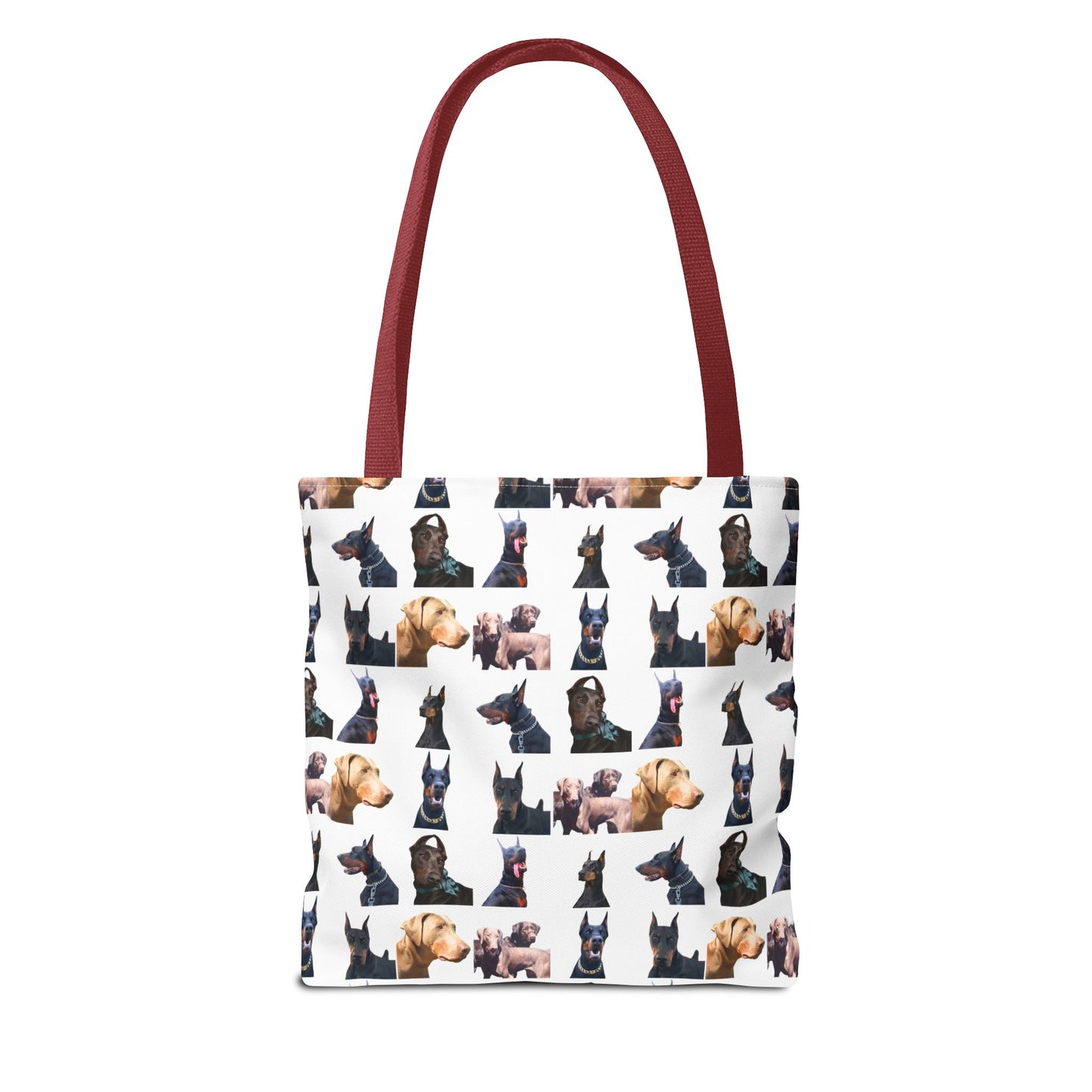 Edition 8 Doberman Model Pattern White Tote Bag