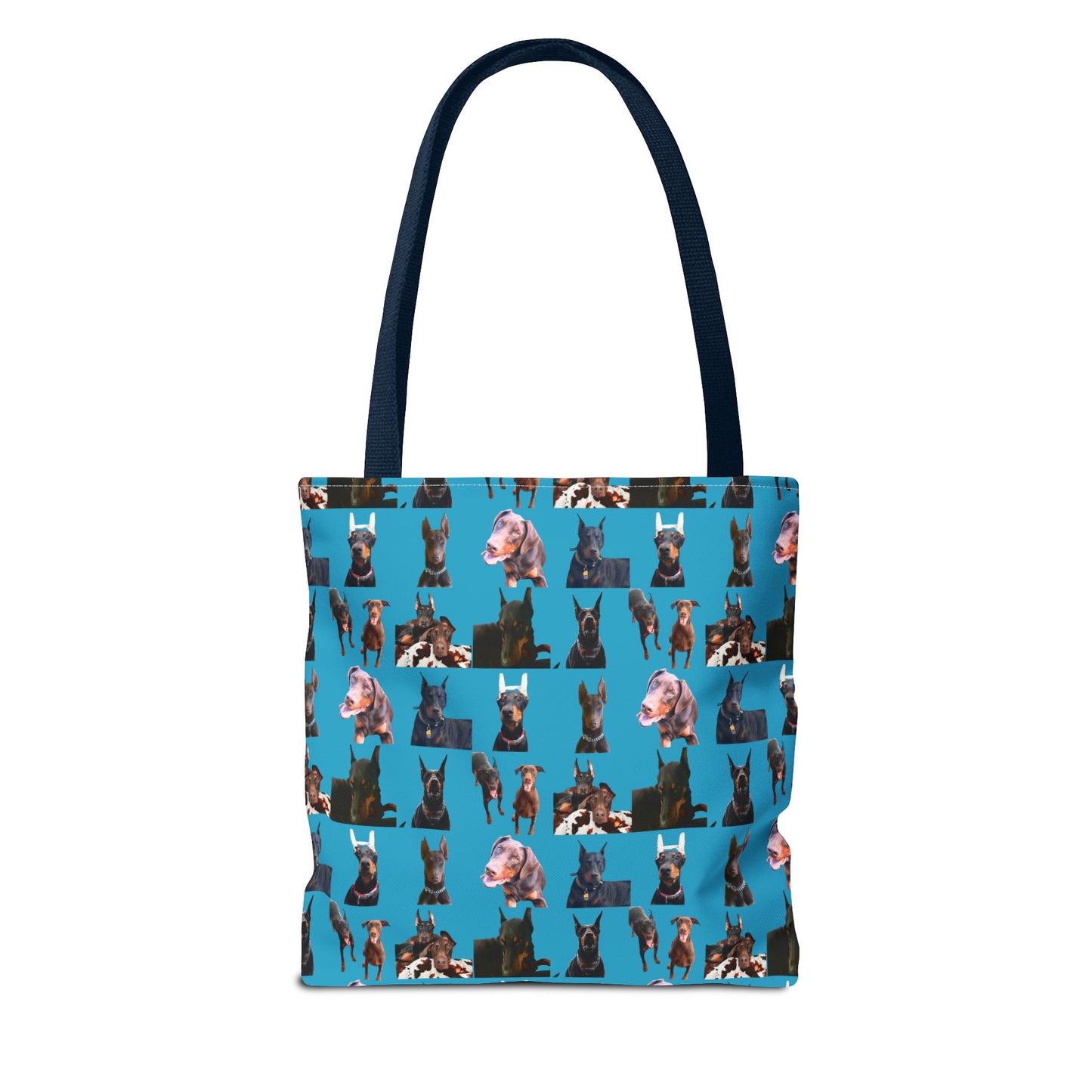 Edition 10 Doberman Model Pattern Turquoise Tote Bag