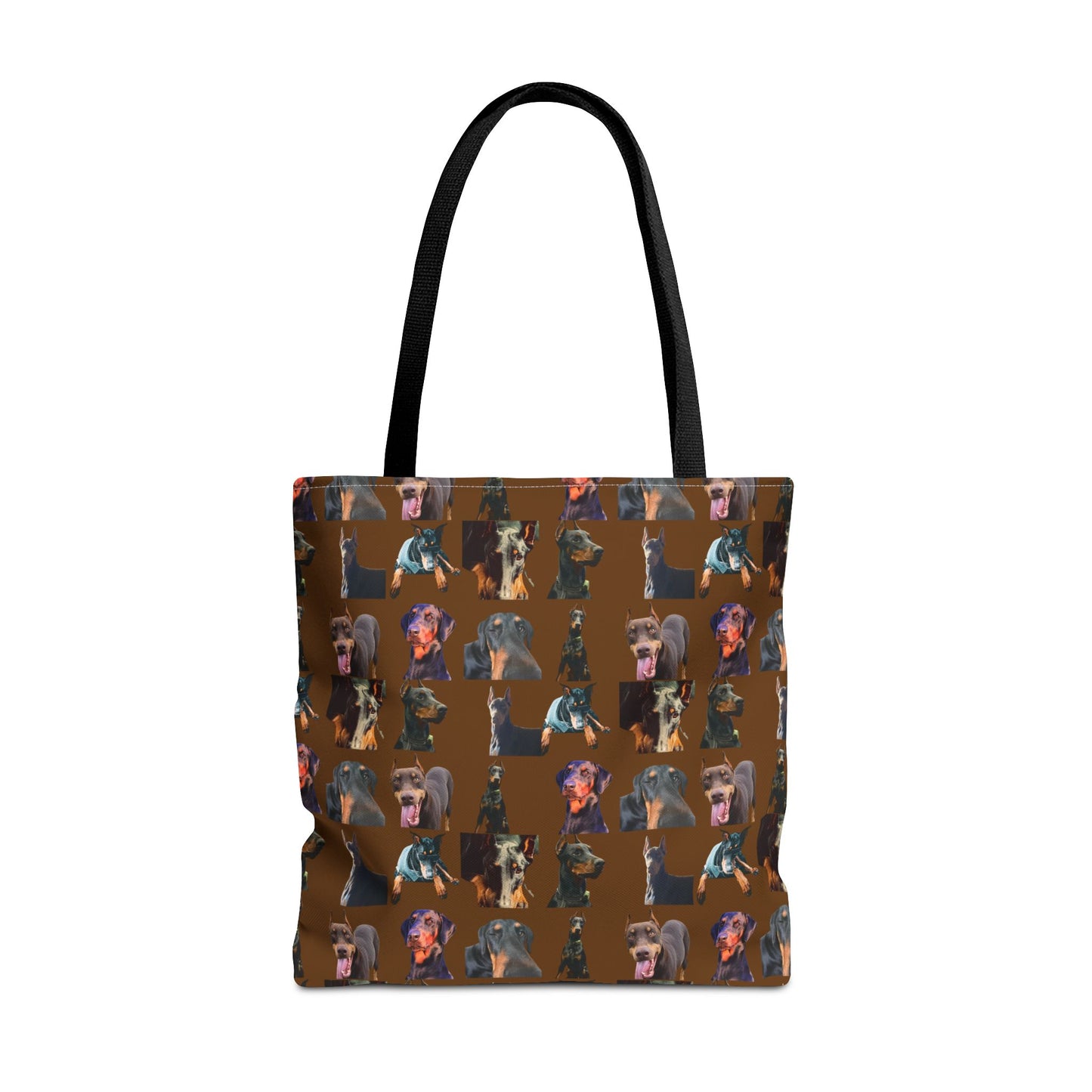 Edition 3 Doberman Model Pattern Brown Tote Bag