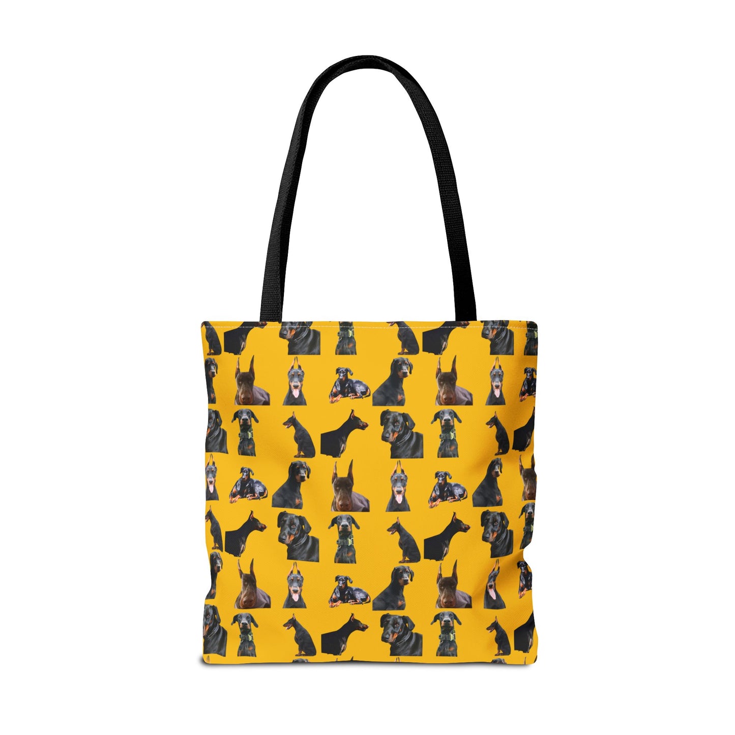 Edition 6 Doberman Model Pattern Yellow Tote Bag