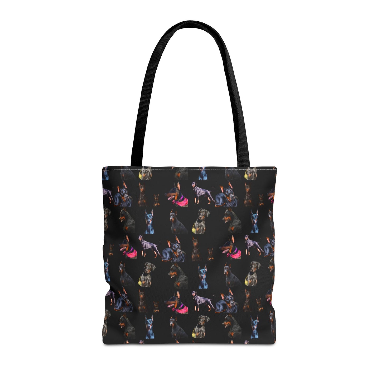 Edition 7 Doberman Model Pattern Black Tote Bag