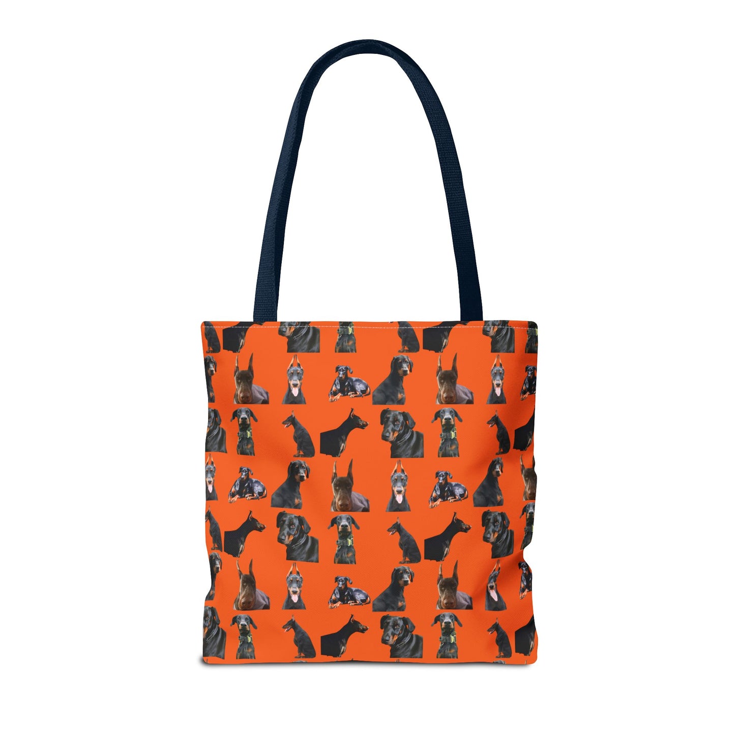 Edition 6 Doberman Model Pattern Orange Tote Bag