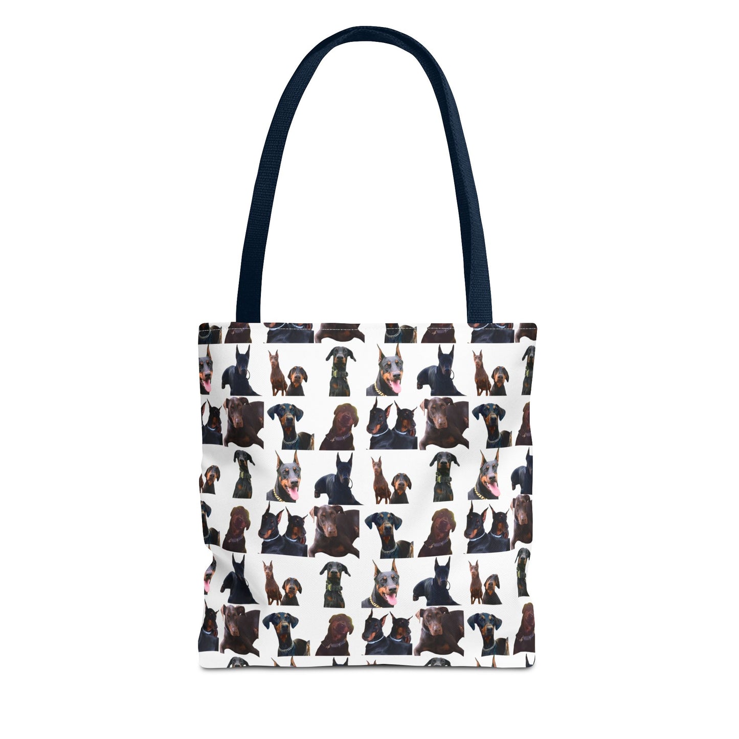 Edition 5 Doberman Model Pattern White Tote Bag