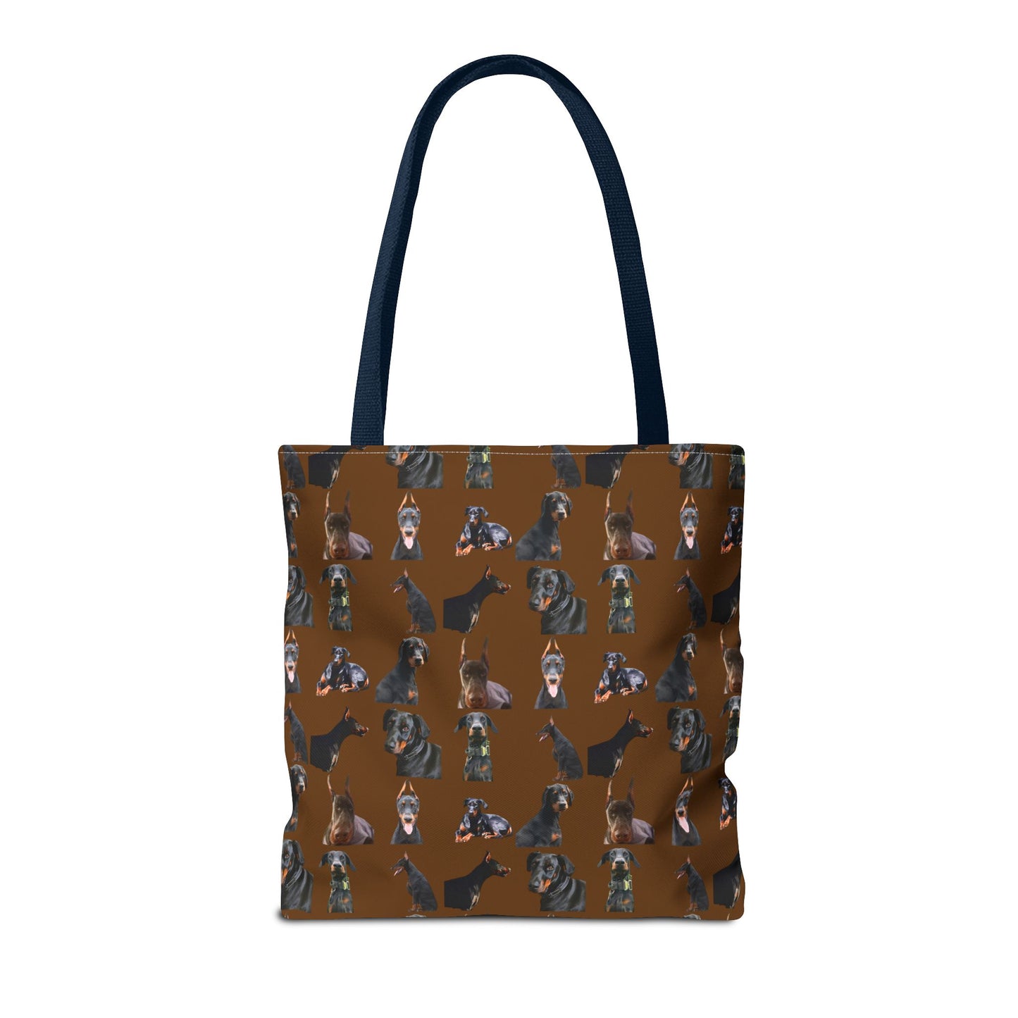 Edition 6 Doberman Model Pattern Brown Tote Bag