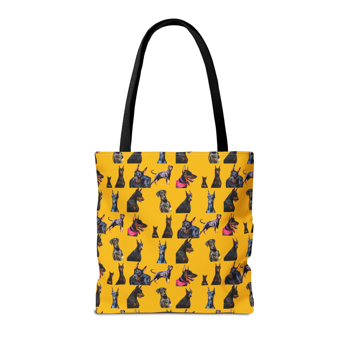 Edition 7 Doberman Model Pattern Yellow Tote Bag