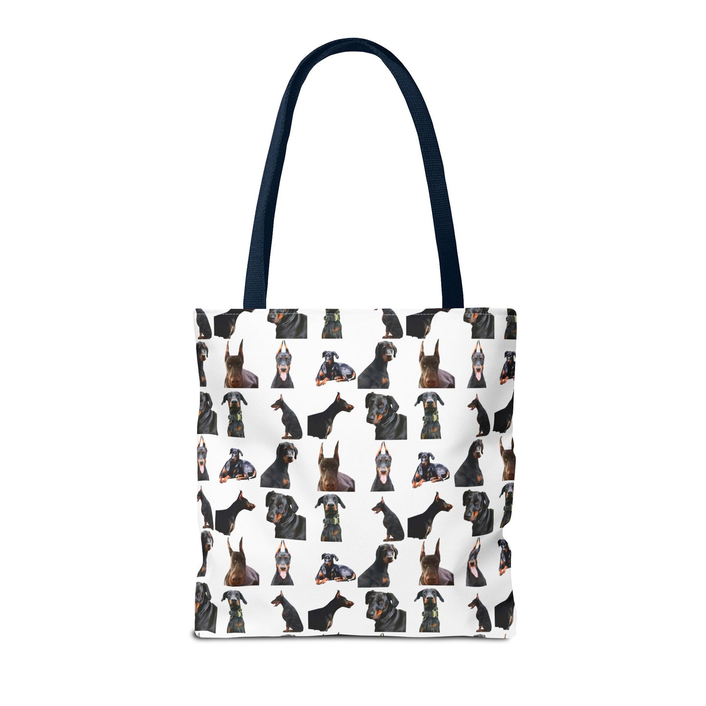 Edition 6 Doberman Model Pattern White Tote Bag