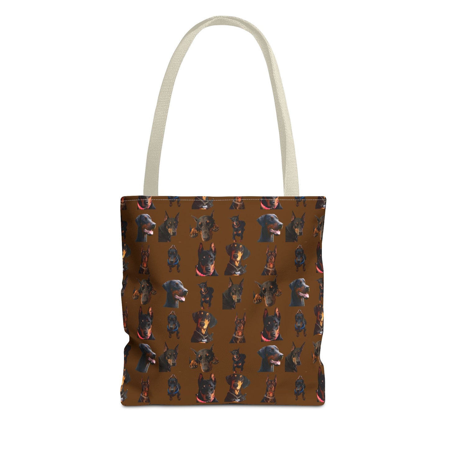 Edition 2 Doberman Model Pattern Brown Tote Bag