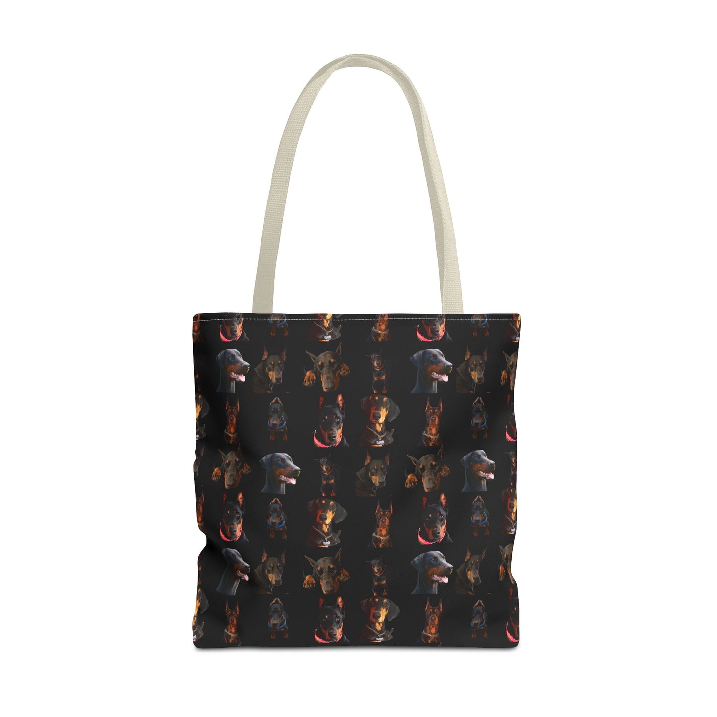 Edition 2 Doberman Model Pattern Black Tote Bag