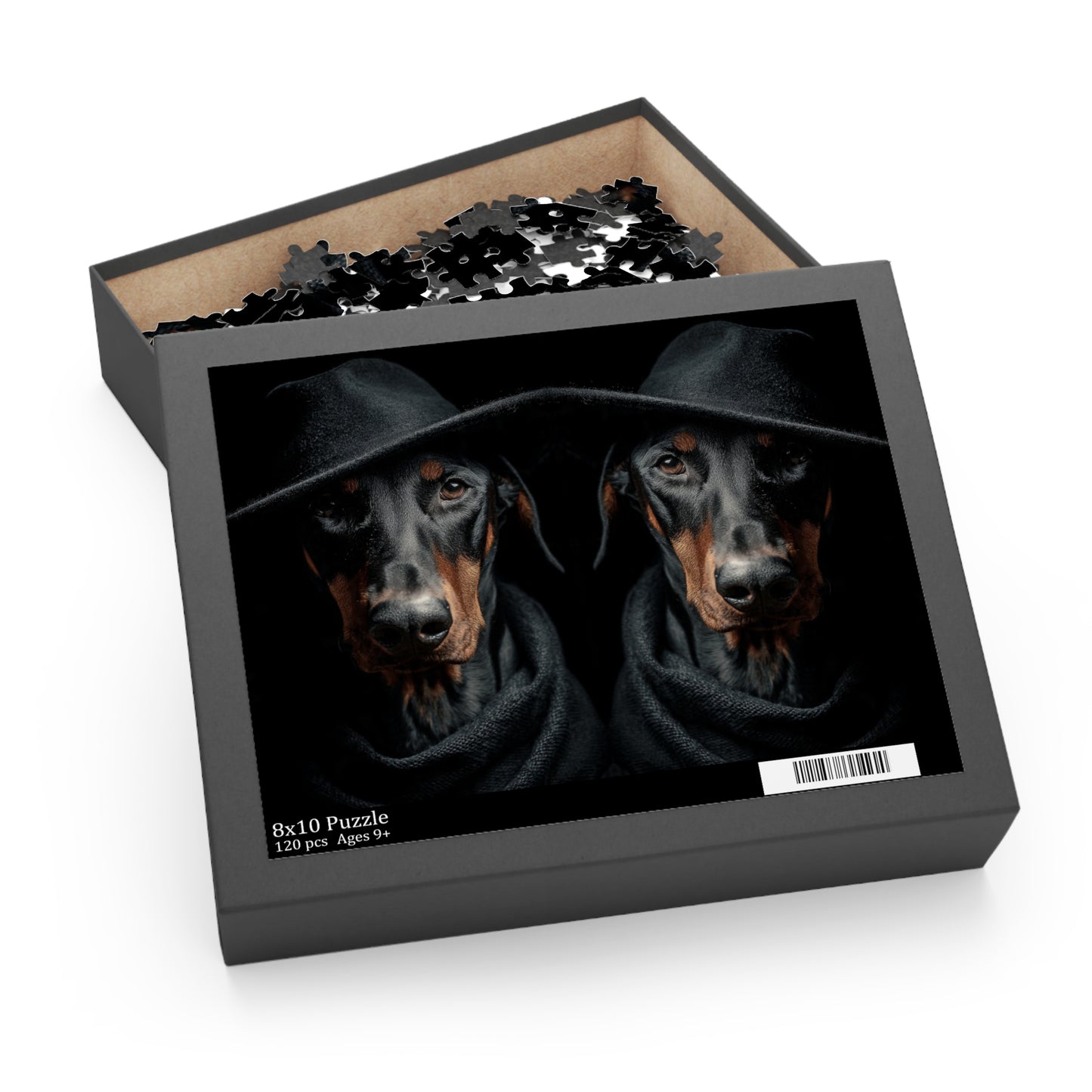 Human Mental Stimulation 3 Puzzle Black Lab Portrait Puzzle 1 Jigsaw (120/252/500 Pieces)
