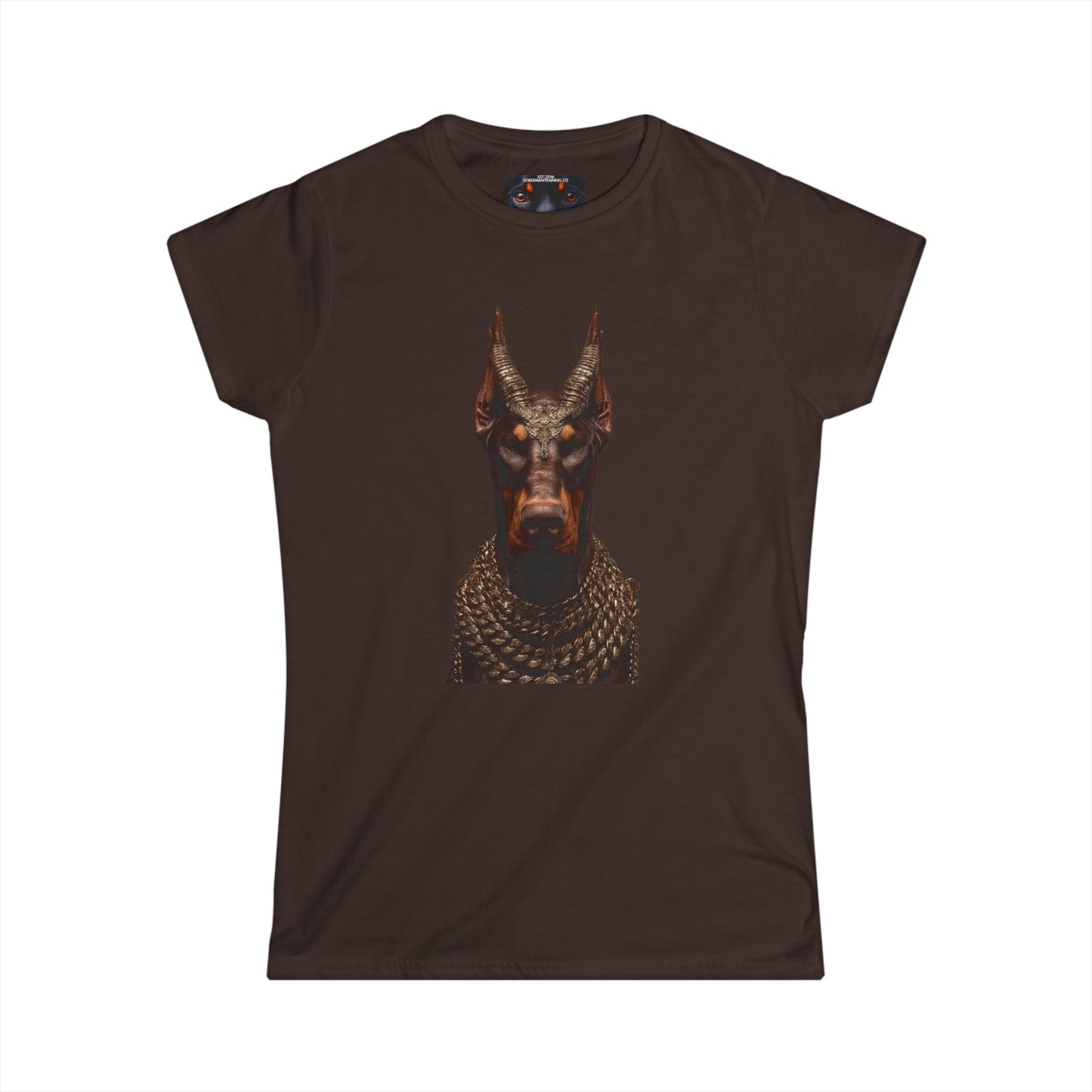 Doberman Goat 4 Women's Softstyle Tee
