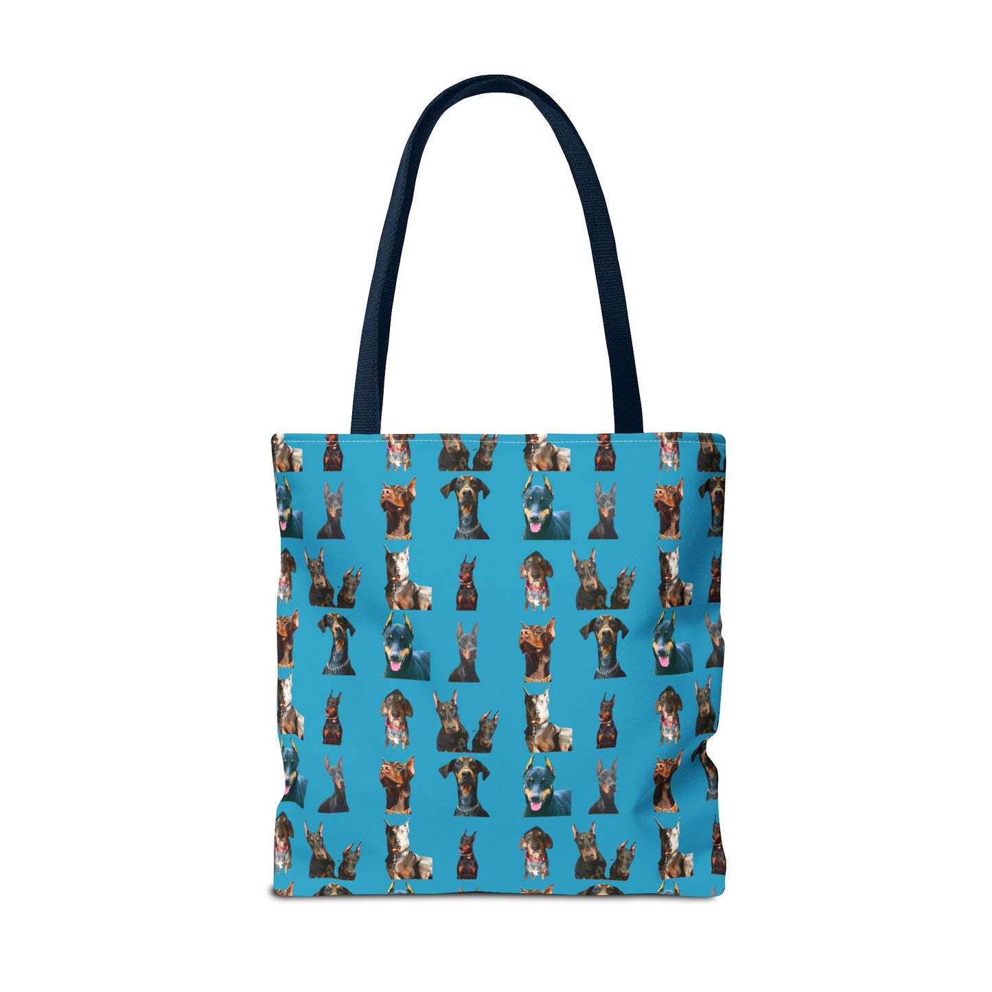 Edition 4 Doberman Model Pattern Turquoise Tote Bag