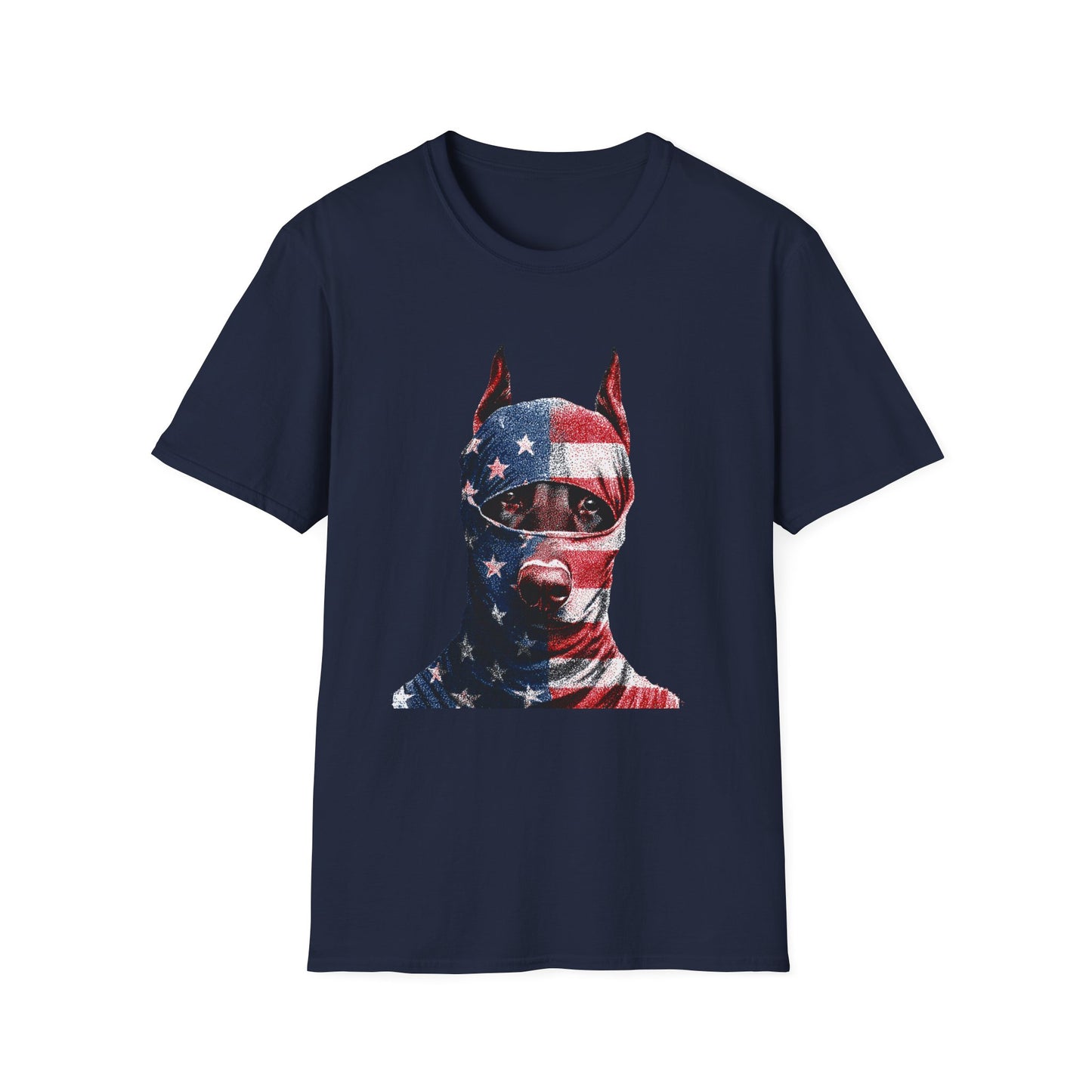 Doberman 2 Portrait T‑Shirt