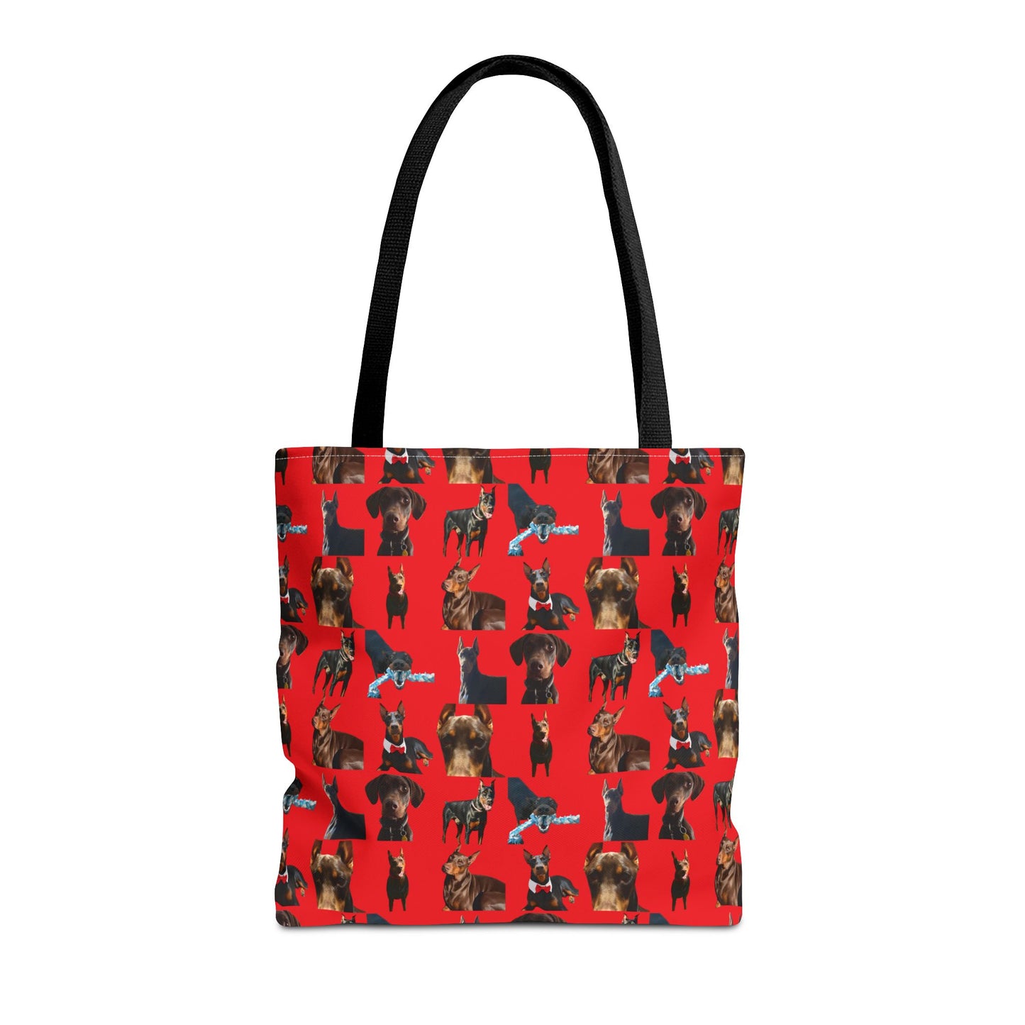 Edition 1 Doberman Model Pattern Red Tote Bag