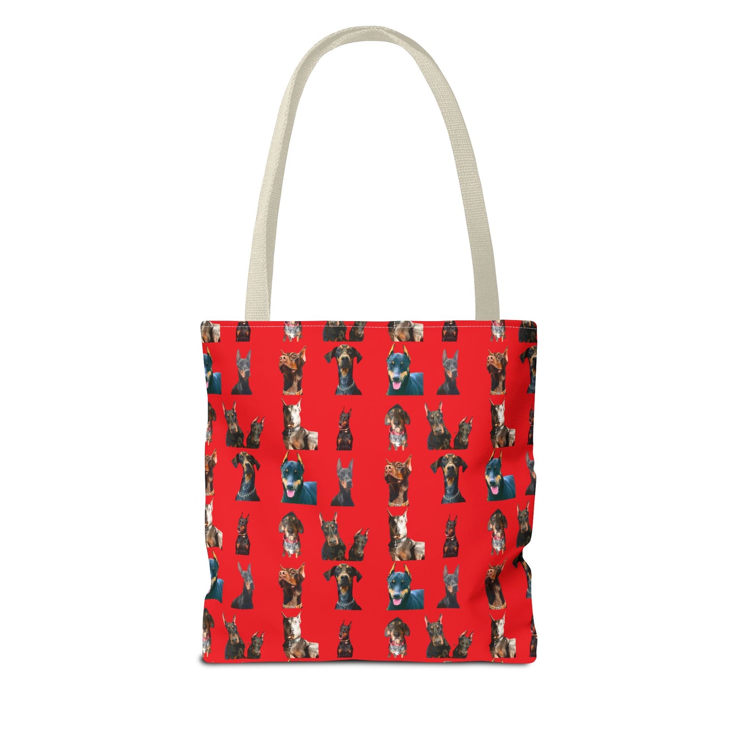 Edition 4 Doberman Model Pattern Red Tote Bag