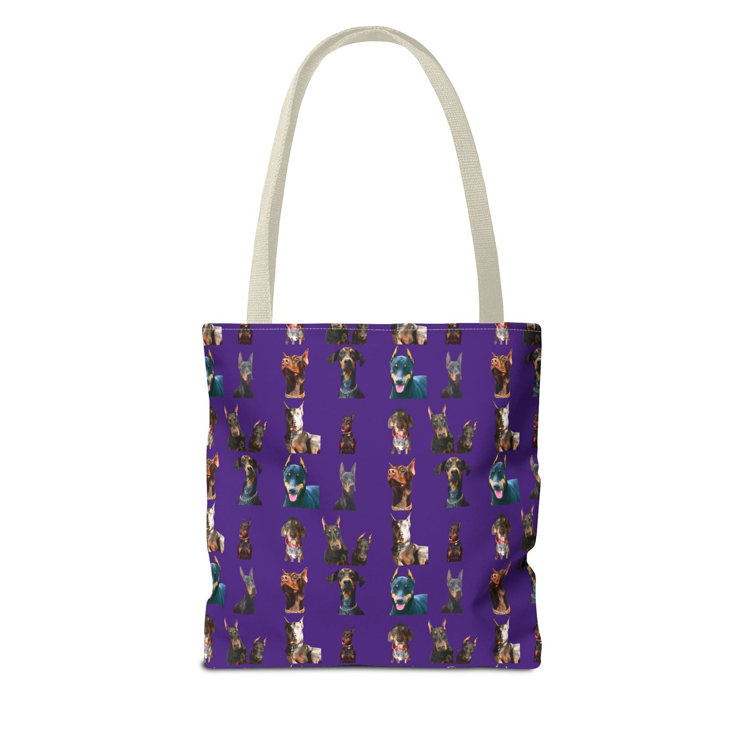 Edition 4 Doberman Model Pattern Purple Tote Bag