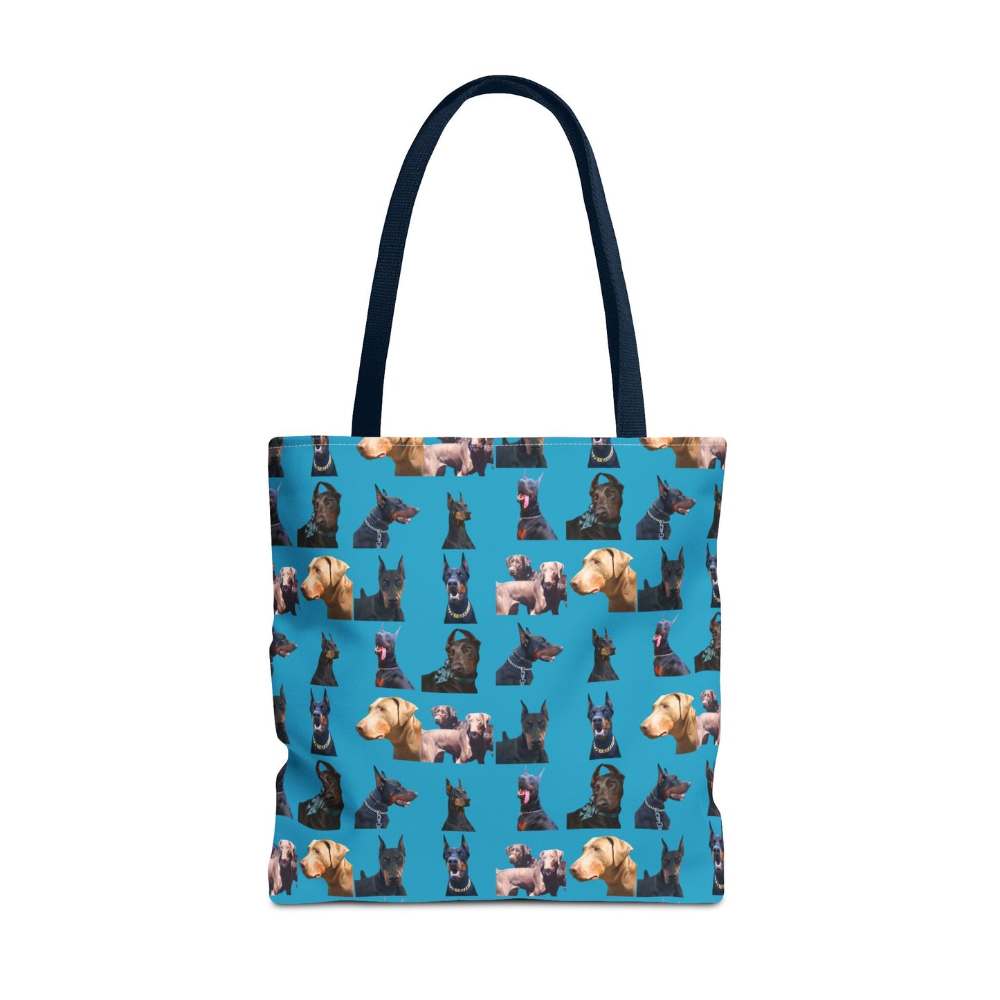 Edition 8 Doberman Model Pattern Turquoise Tote Bag