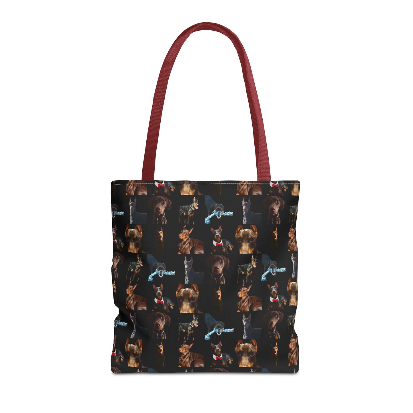 Edition 1 Doberman Model Pattern Black Tote Bag