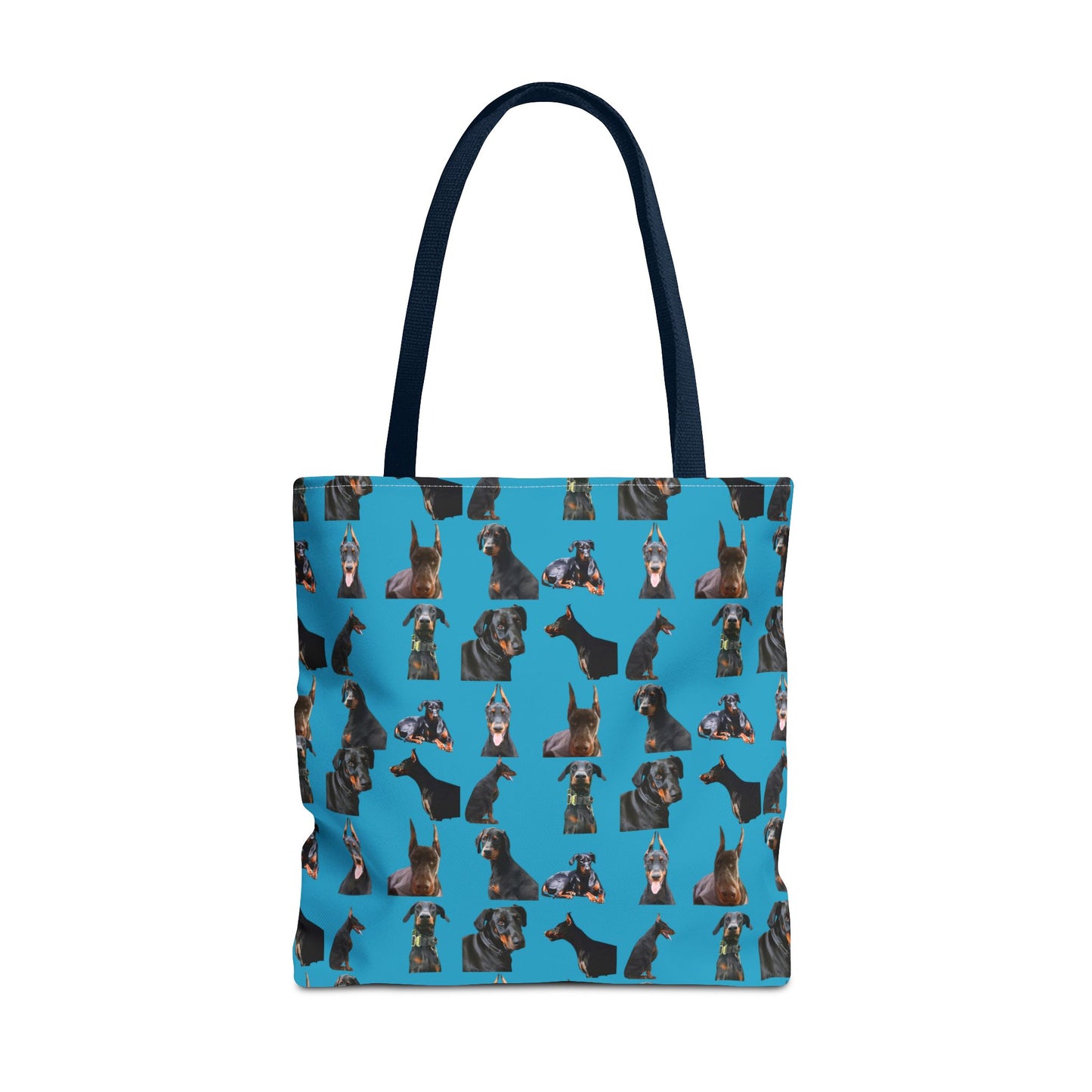 Edition 6 Doberman Model Pattern Turquoise Tote Bag