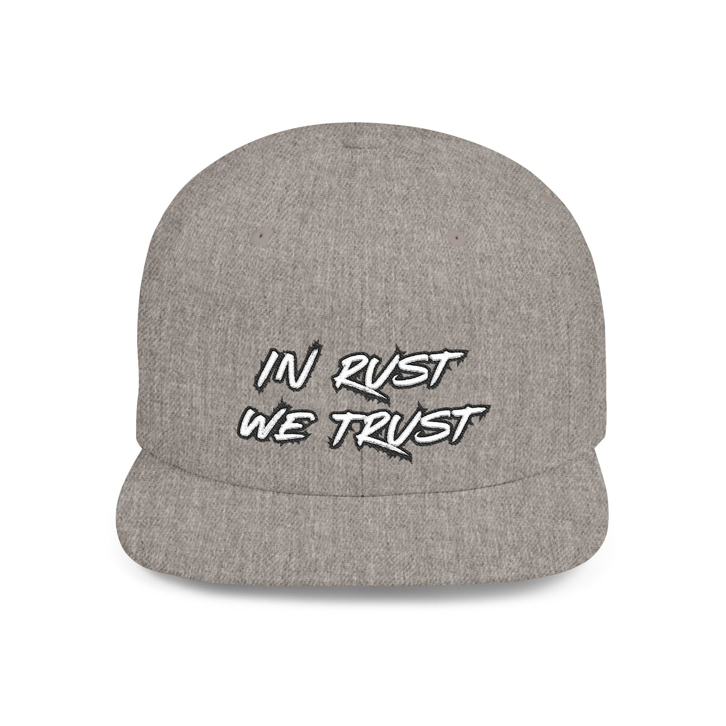 Rust 1 Embroidered Flat Bill Snapback