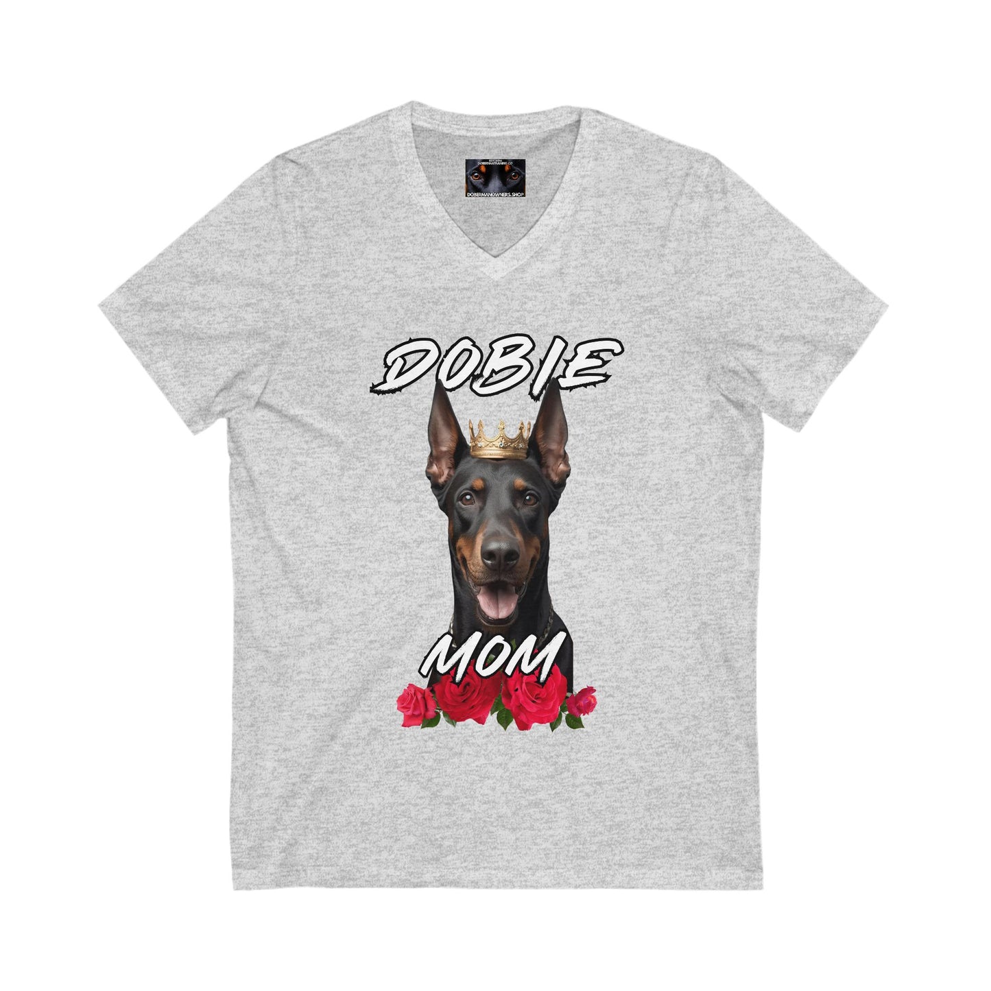 Dobie Mom 1.1 Private Label Unisex Jersey Short Sleeve V-Neck Tee